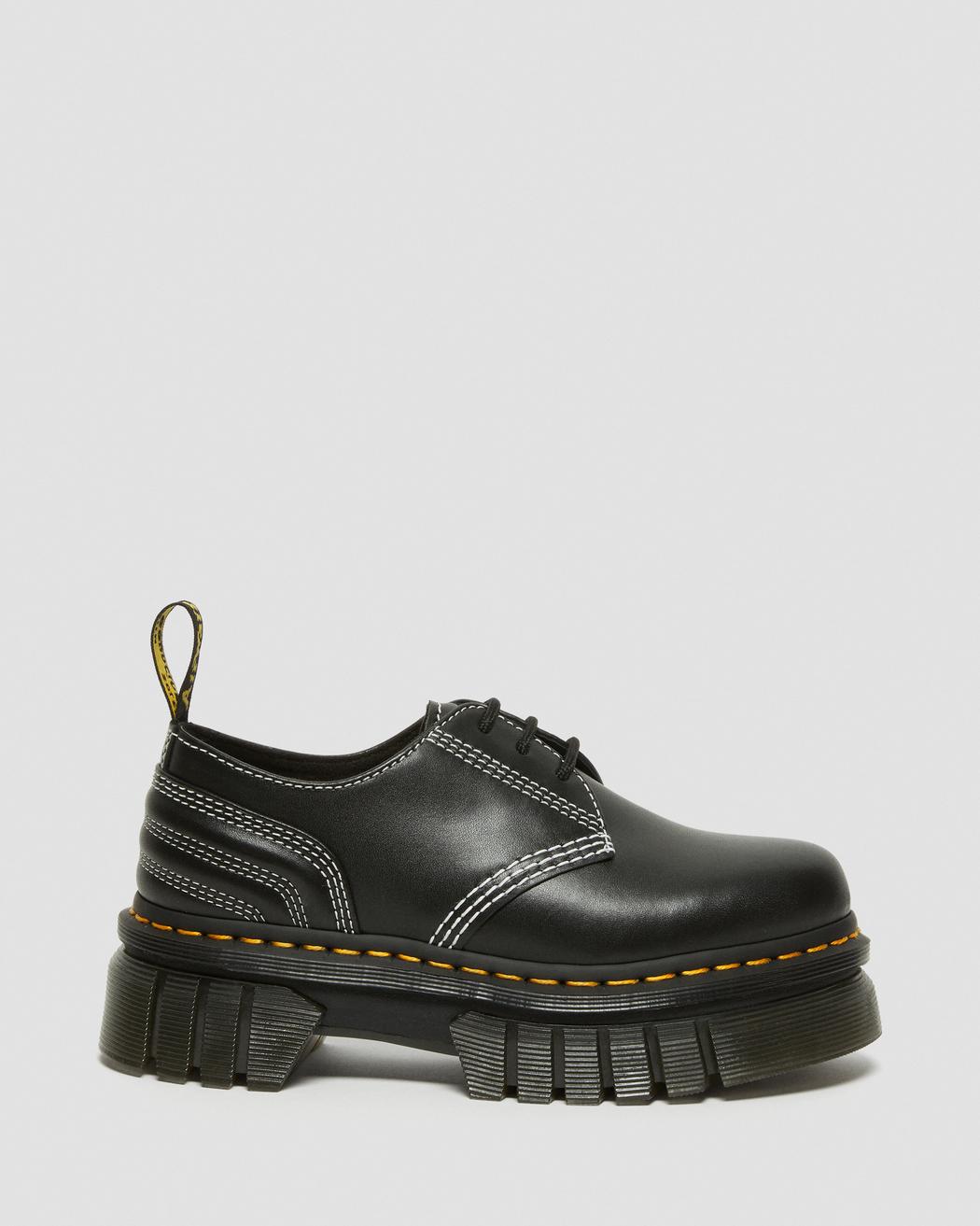 Audrick 3i Qltd White Stitch Leather Platform Shoes - Image 3