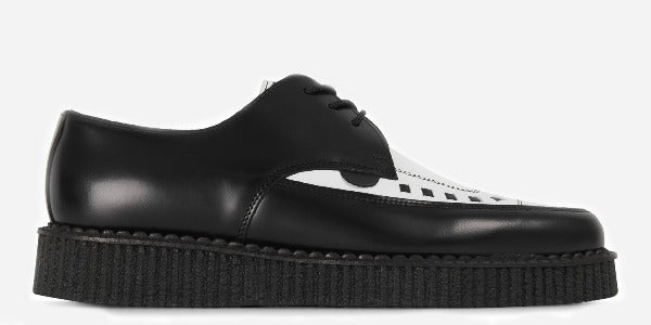 Underground Barfly Blk/Wht Creepers - Image 2