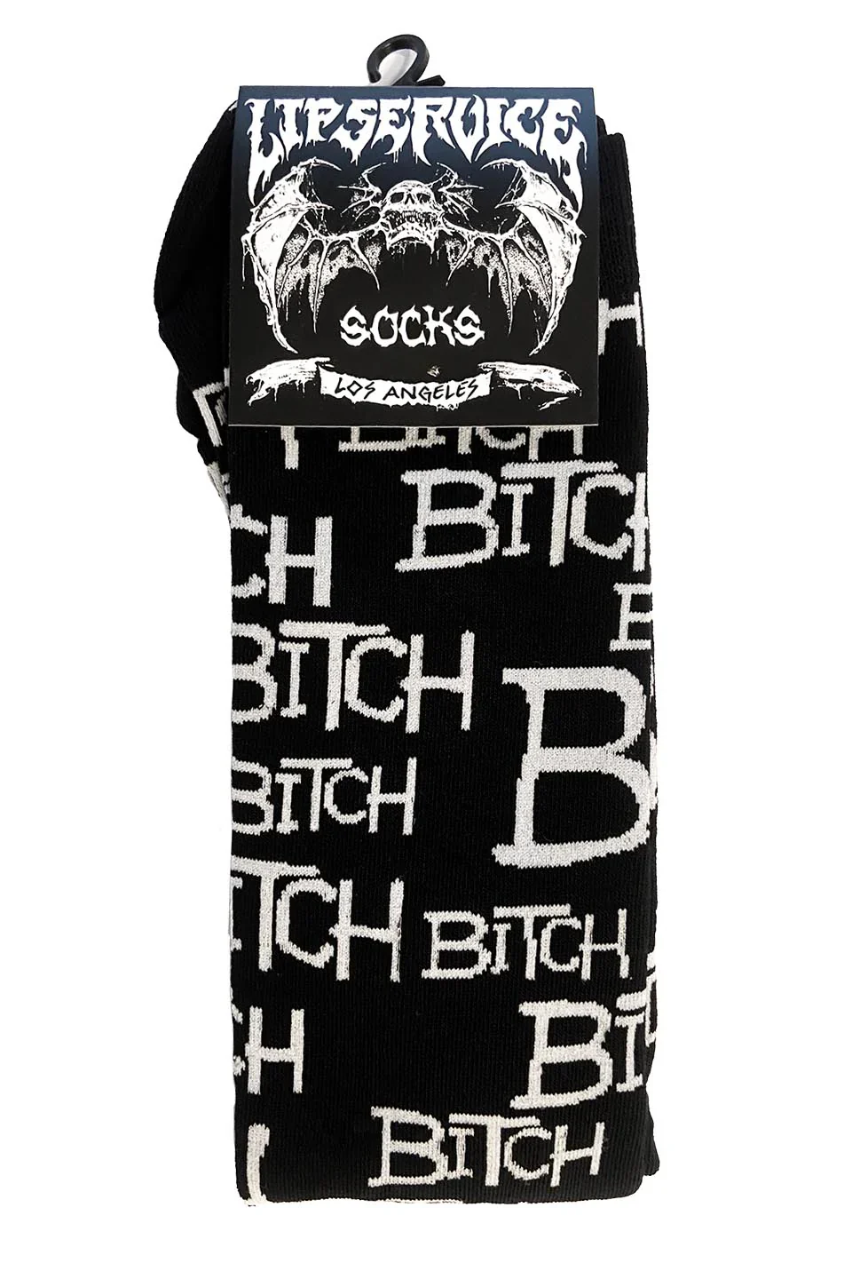 Lip Service Bitch Thigh High Socks - Image 2