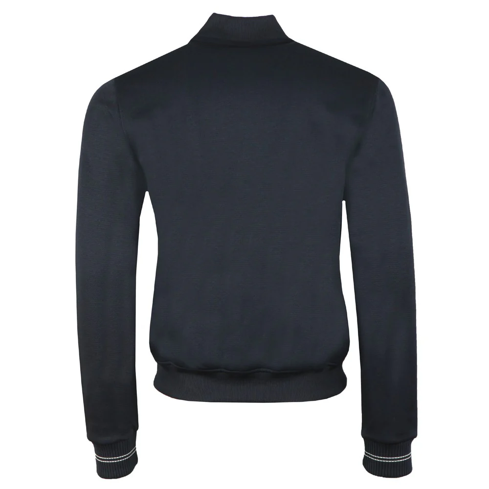 Fred Perry Black Bomber Neck Track Jacket - Image 2