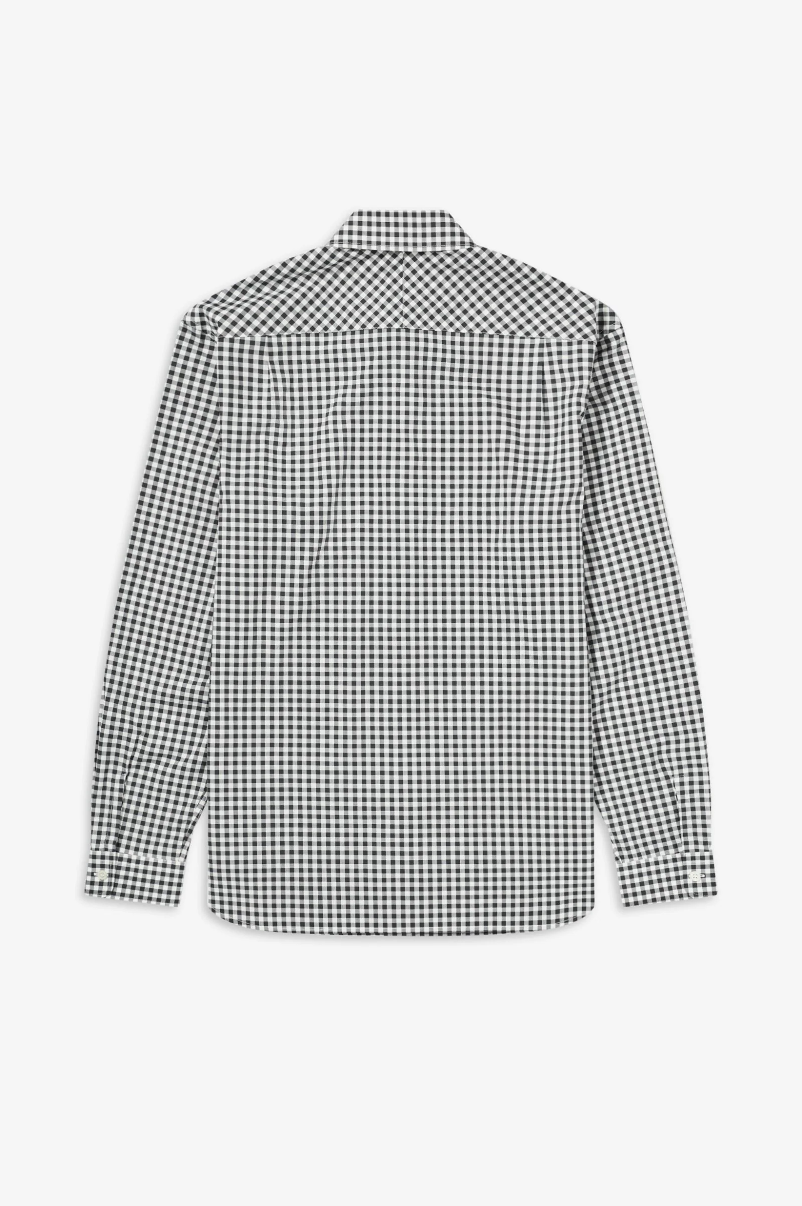 Black Gingam Long Sleeve Shirt - Image 4