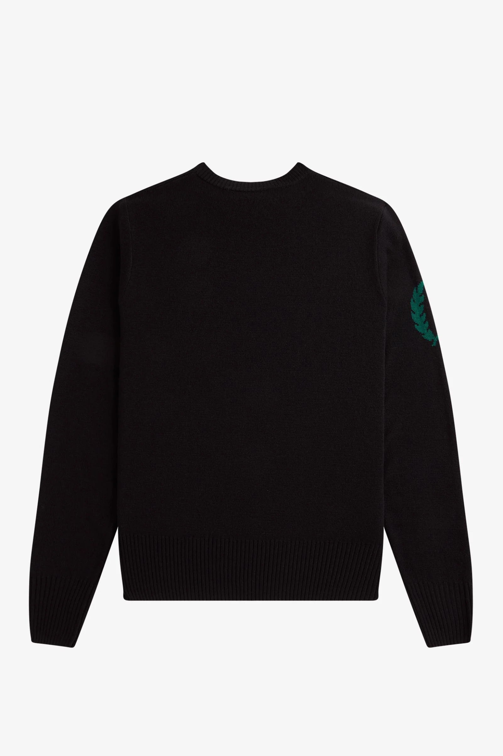 Black Laurel Wreath Jacquard Crew - Image 3