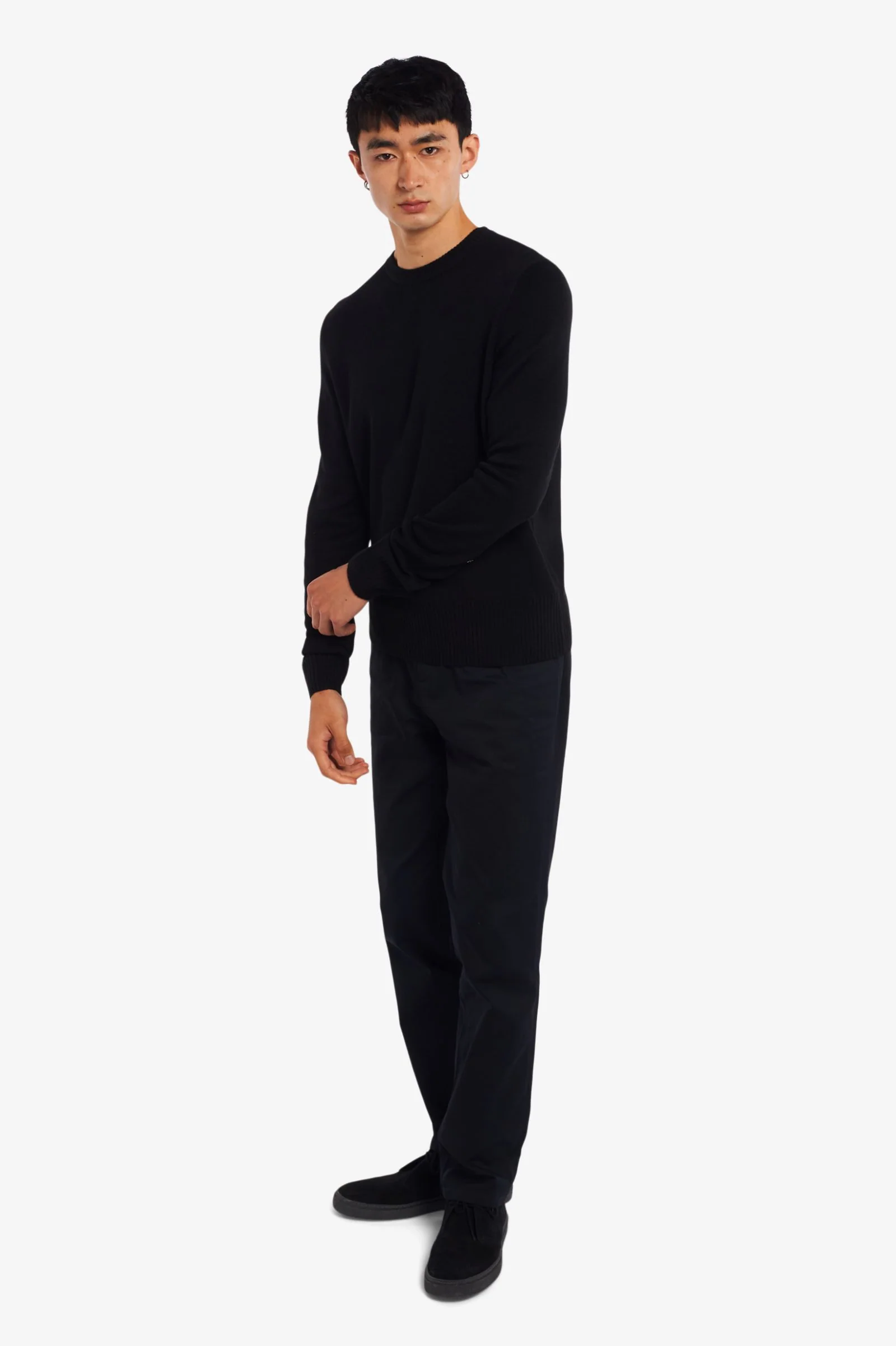 Black Laurel Wreath Jacquard Crew - Image 4