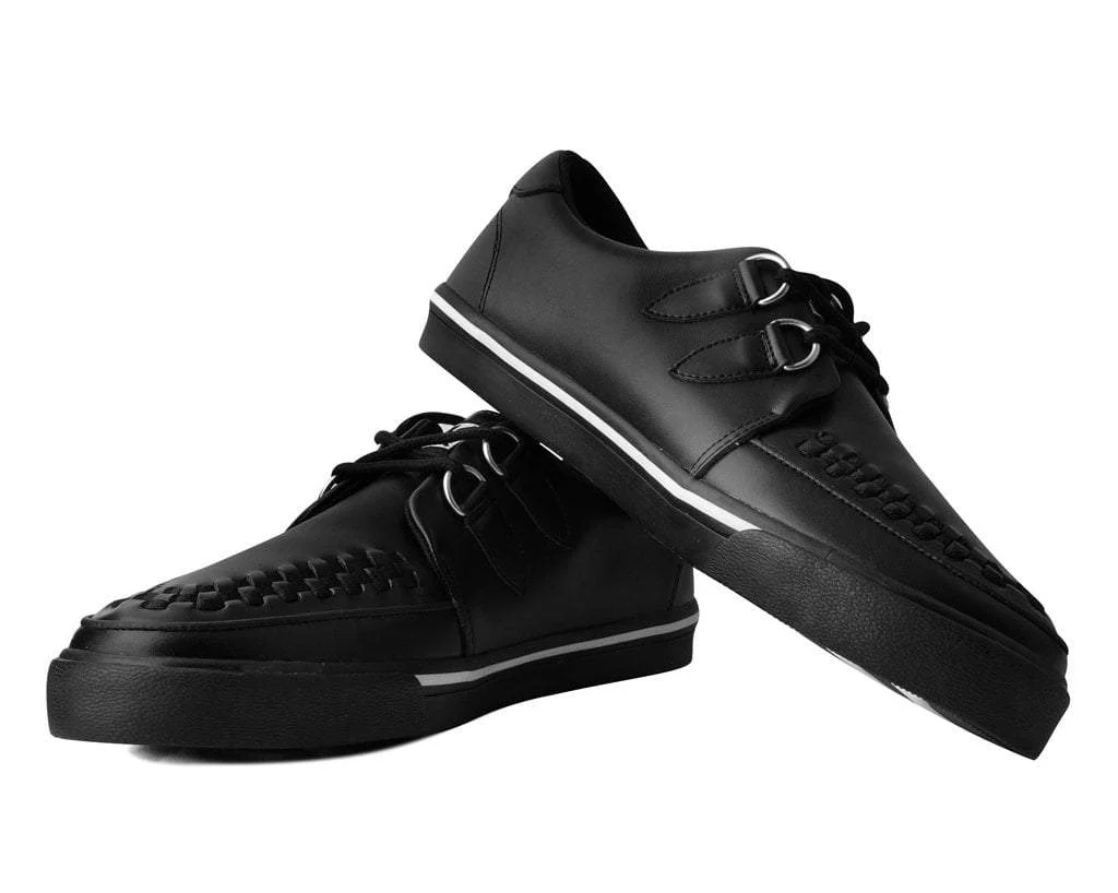 T.U.K Black Leather D-Ring Vlk Sneaker
