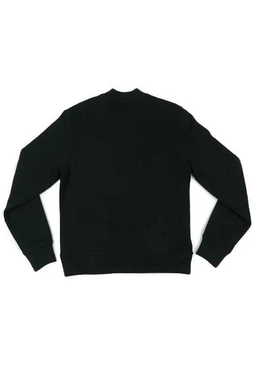 Fred Perry Black Pique Bomber Sweater - Image 2