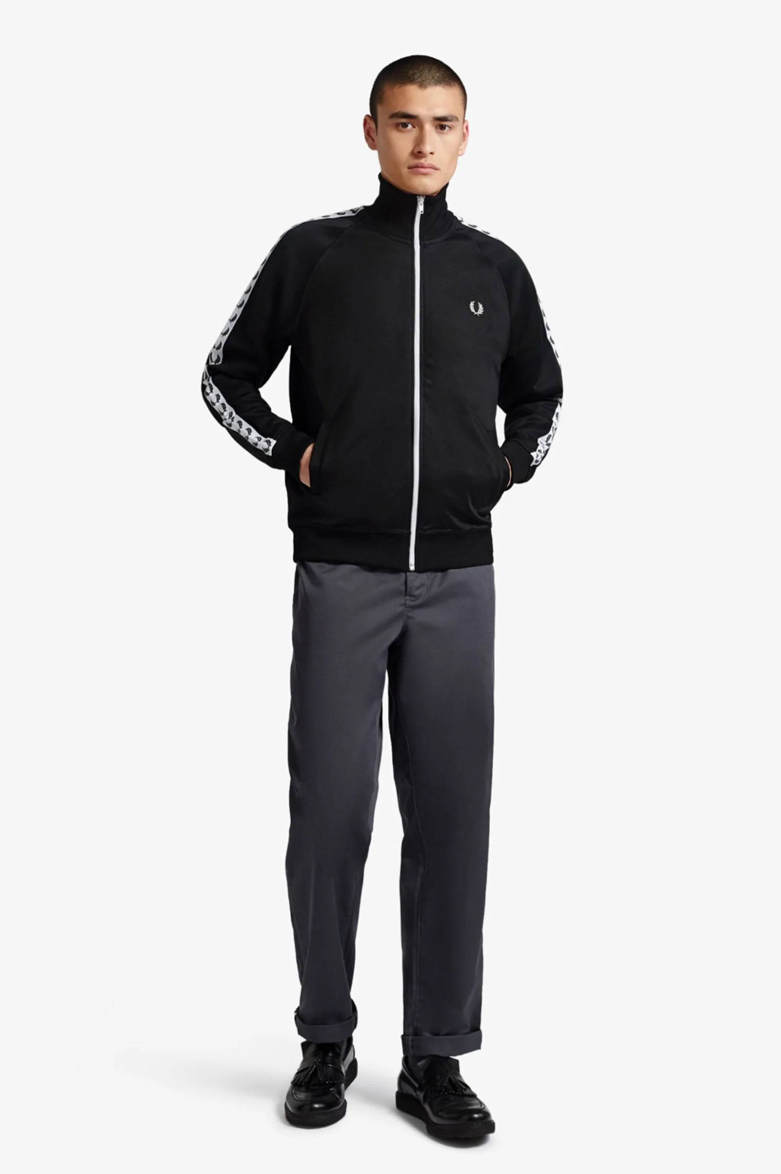 Black Taped Track Jacket - Image 2
