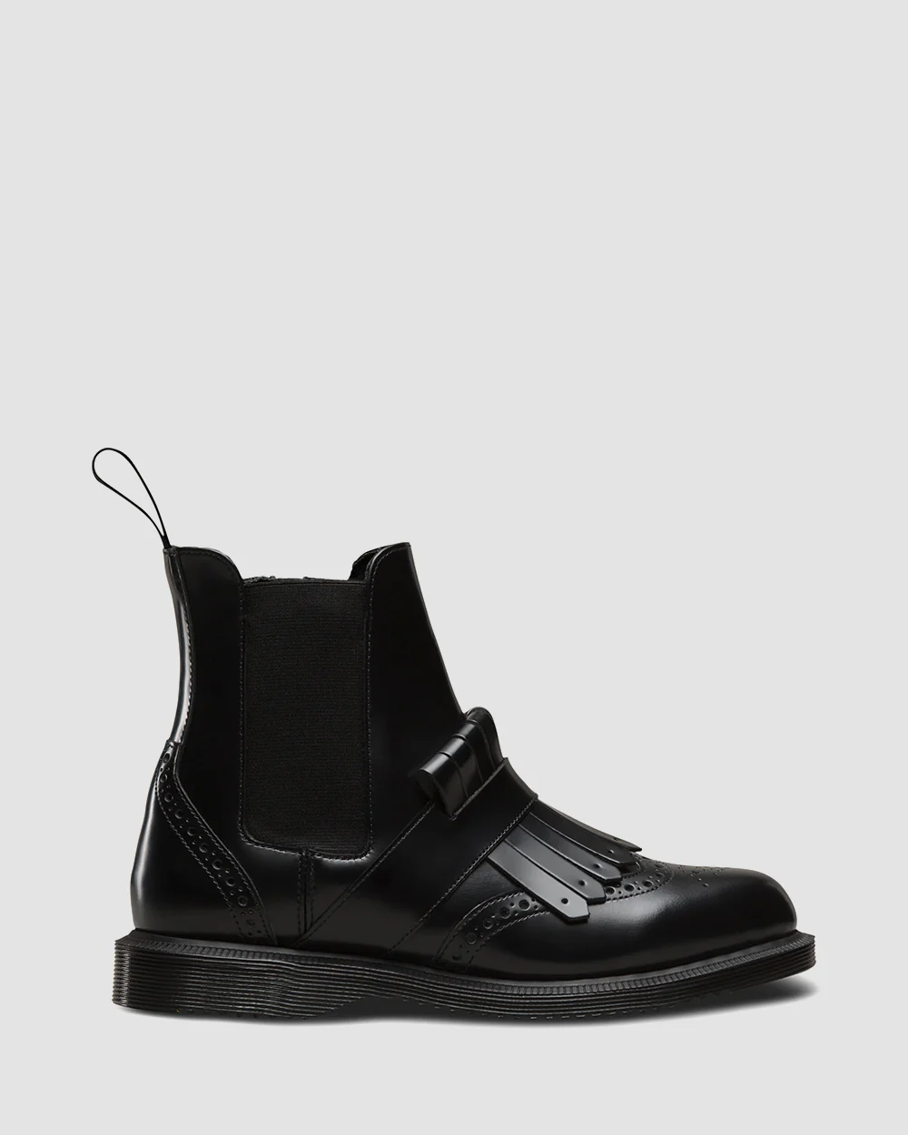 Tina Black Polished Smooth Boot