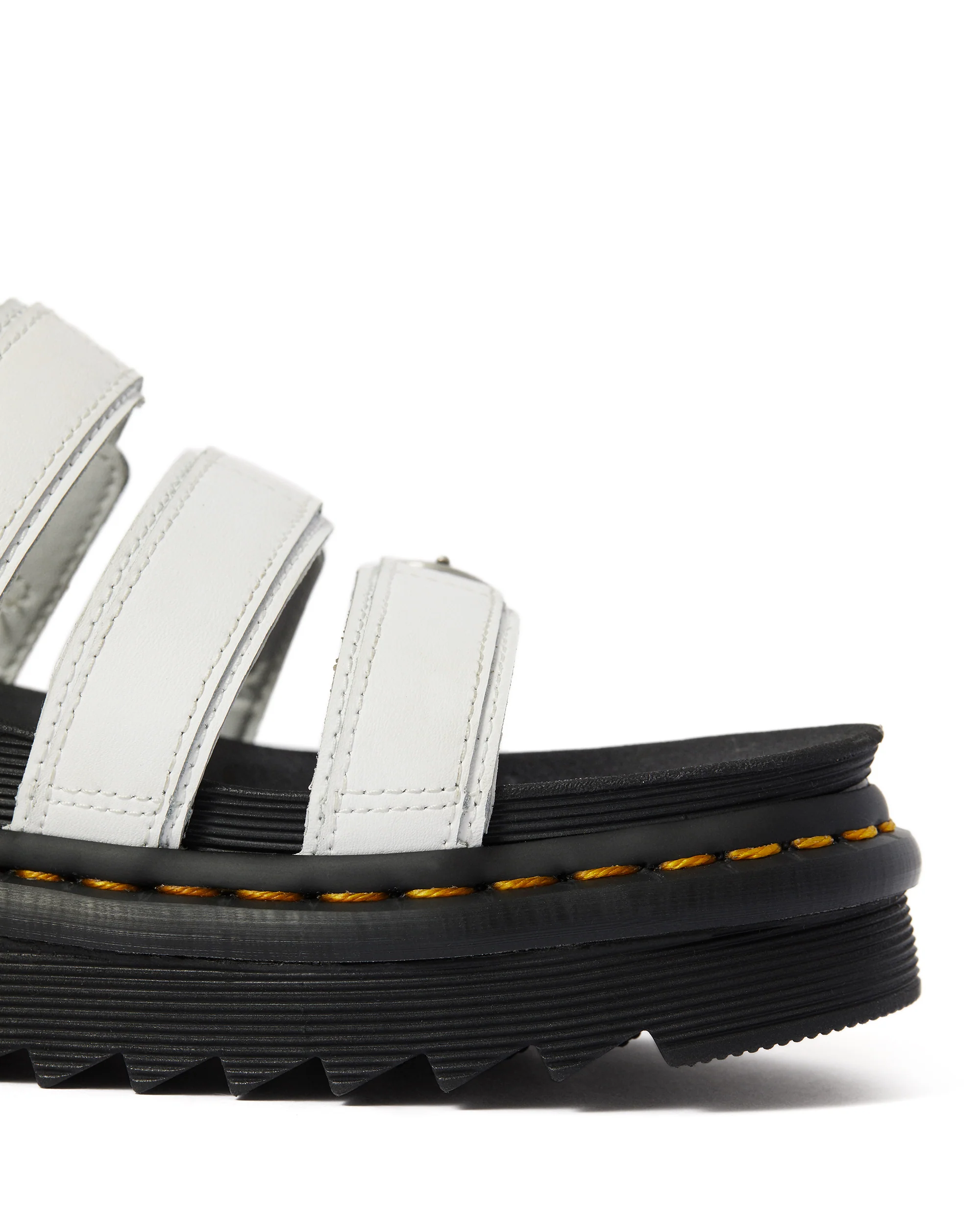 Blaire Slide White Hydro Leather Sandal - Image 5