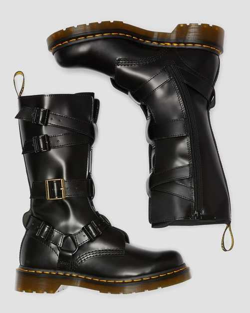 Blake Tall Black Buttero Boot - Image 5
