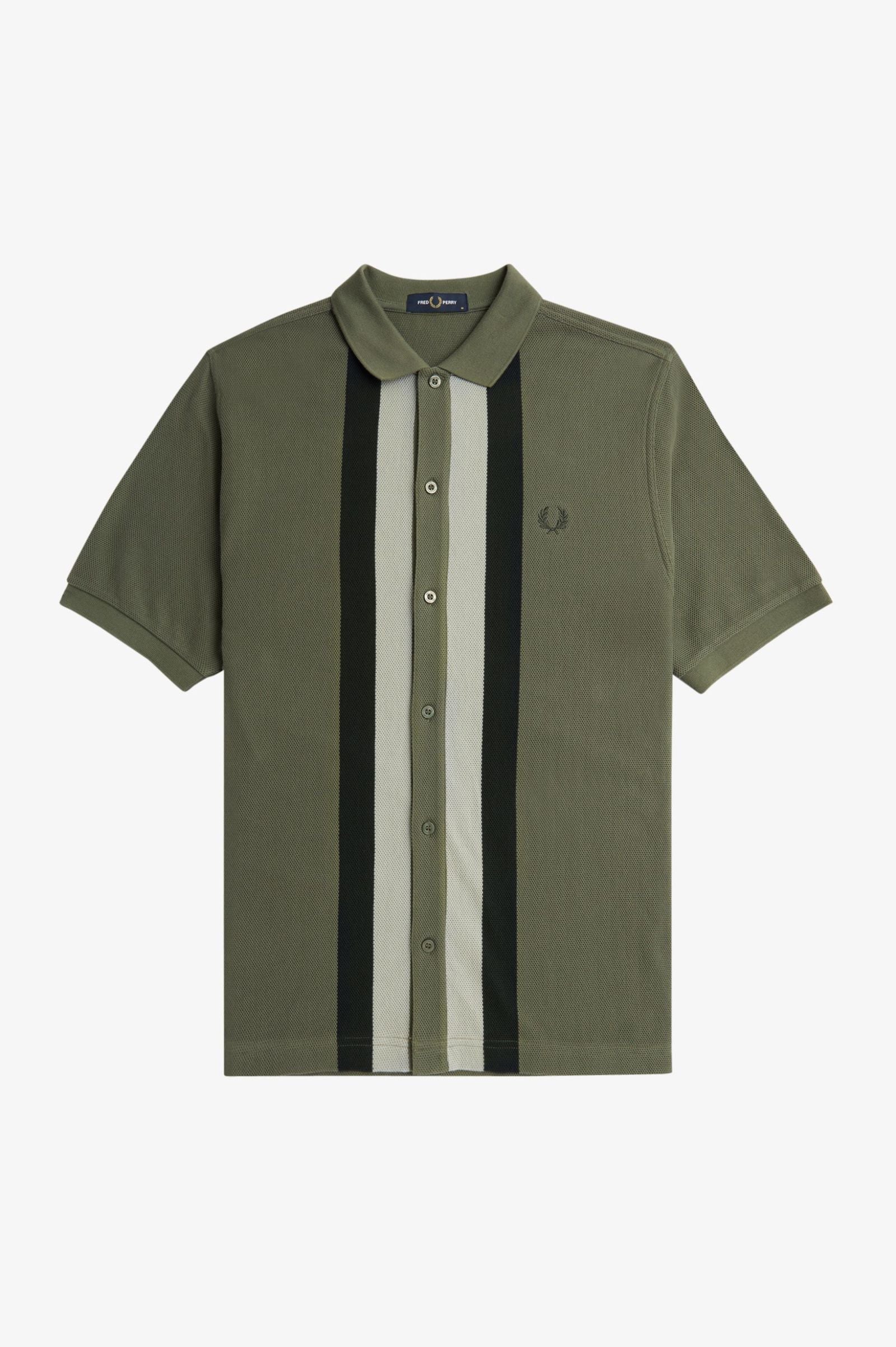 Fred Perry Button Through Knitted Shirt - Image 7