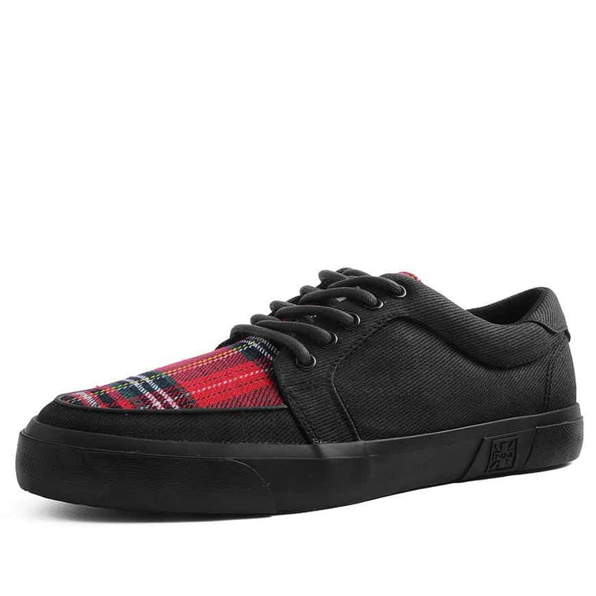T.U.K Black Canvas / Tartan No-Ring Vlk Sn - Image 2