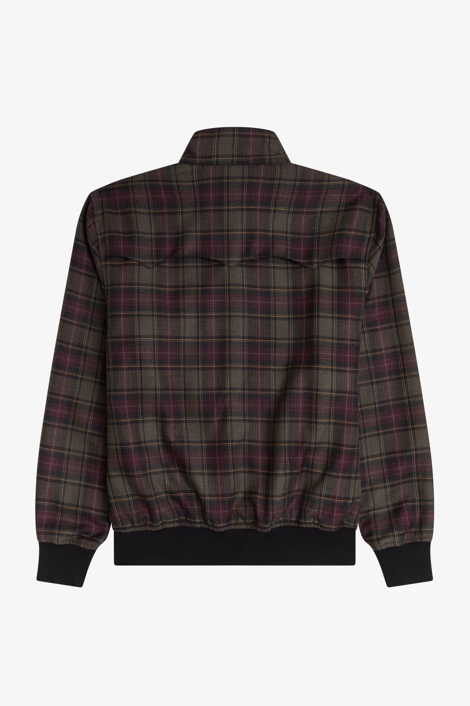 Fred Perry Black Check Harrington Jacket - Image 3