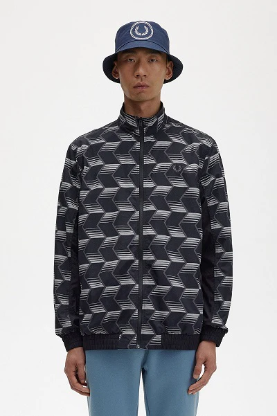 Chevron Stripe Shell Jacket