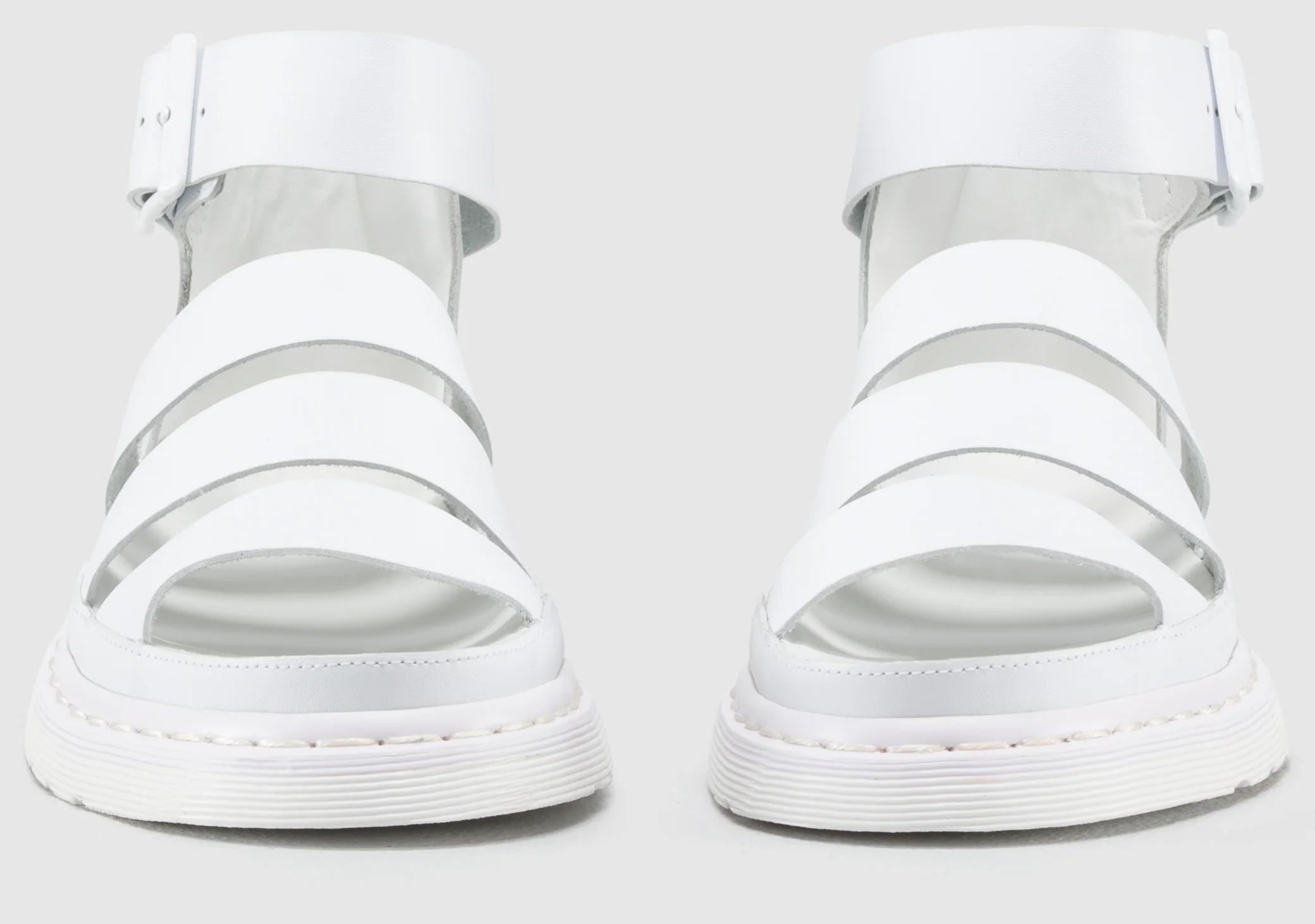 Clarissa White Softy T Sandal - Image 3