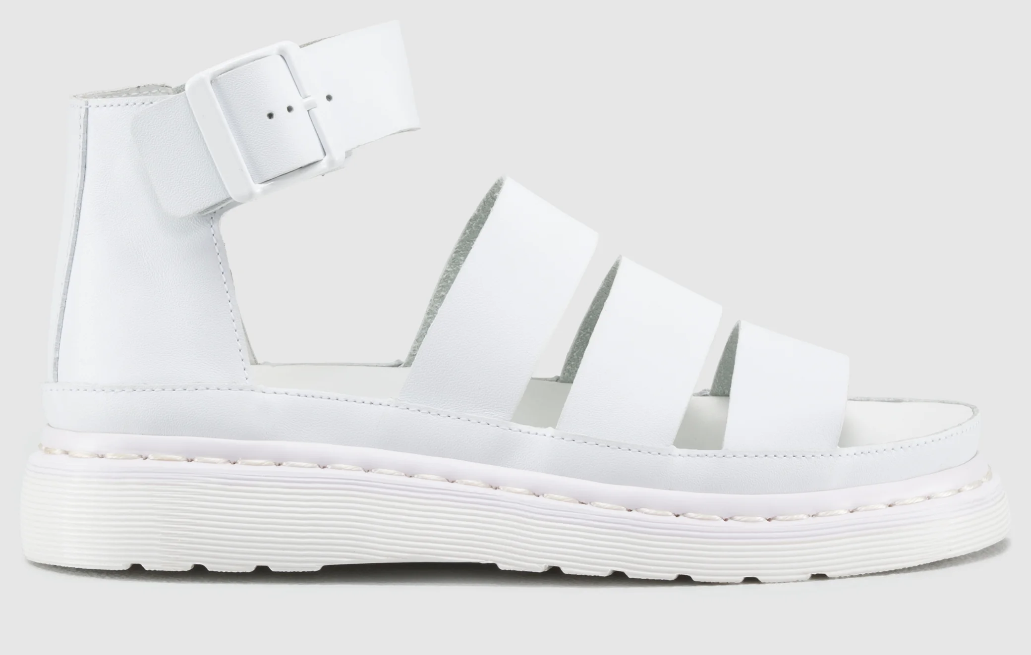 Clarissa White Softy T Sandal - Image 5