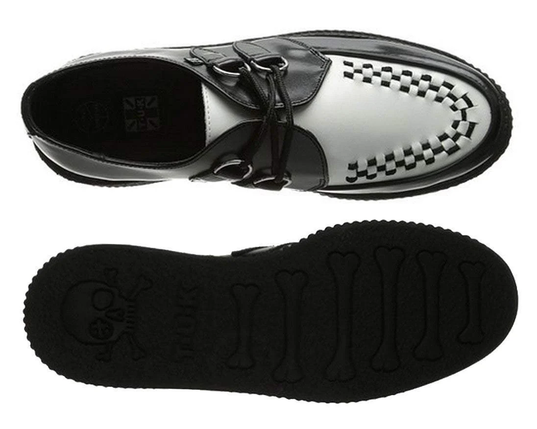 T.U.K B/W Leather Viva Mondo Creeper - Image 2