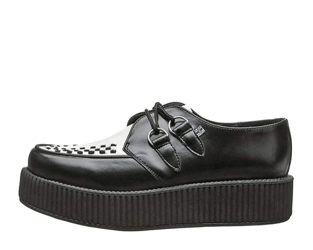 T.U.K B/W Leather Viva Mondo Creeper - Image 3