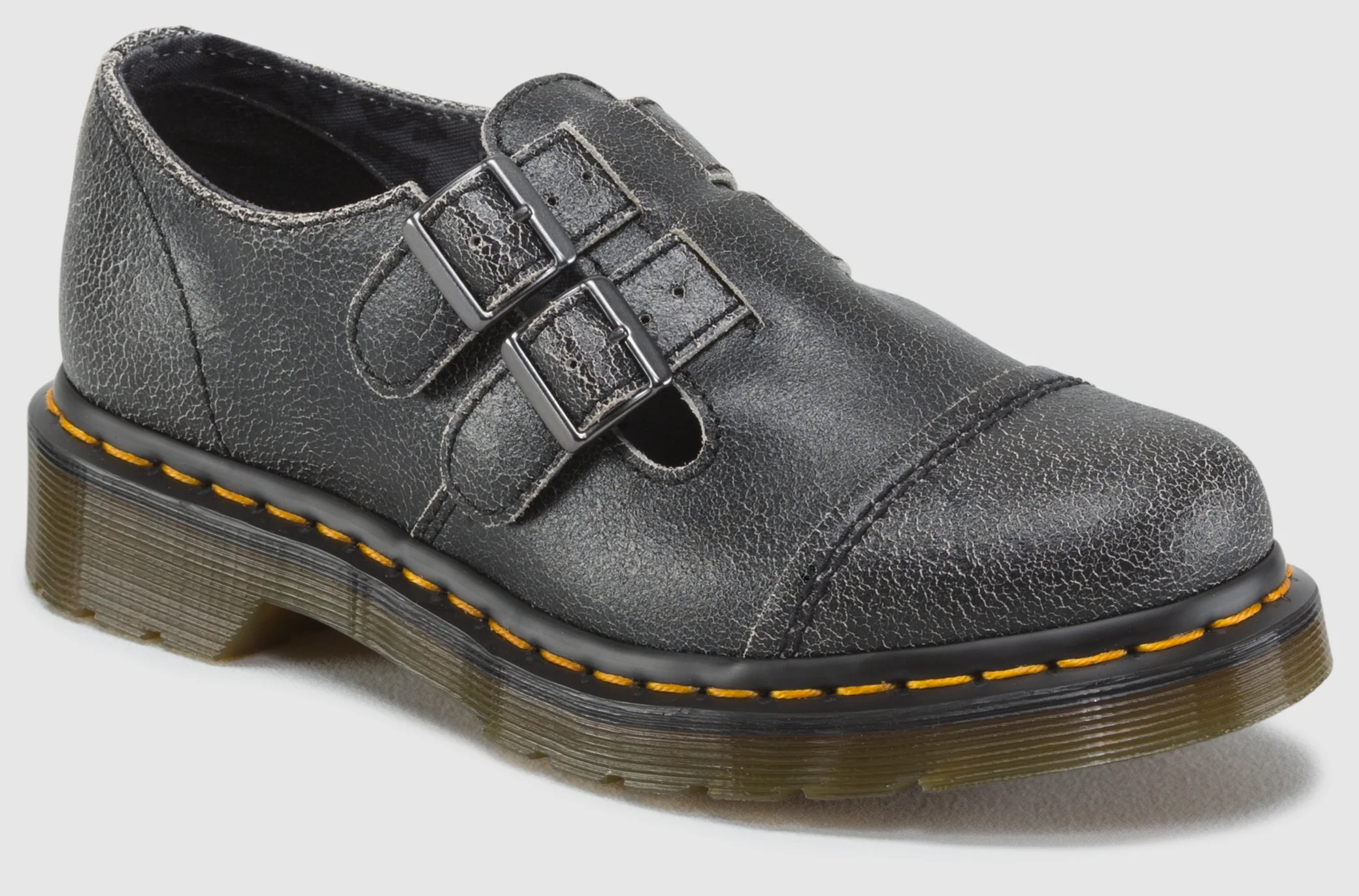 Susy Black+White Cristal Suede Mary Jane Shoe
