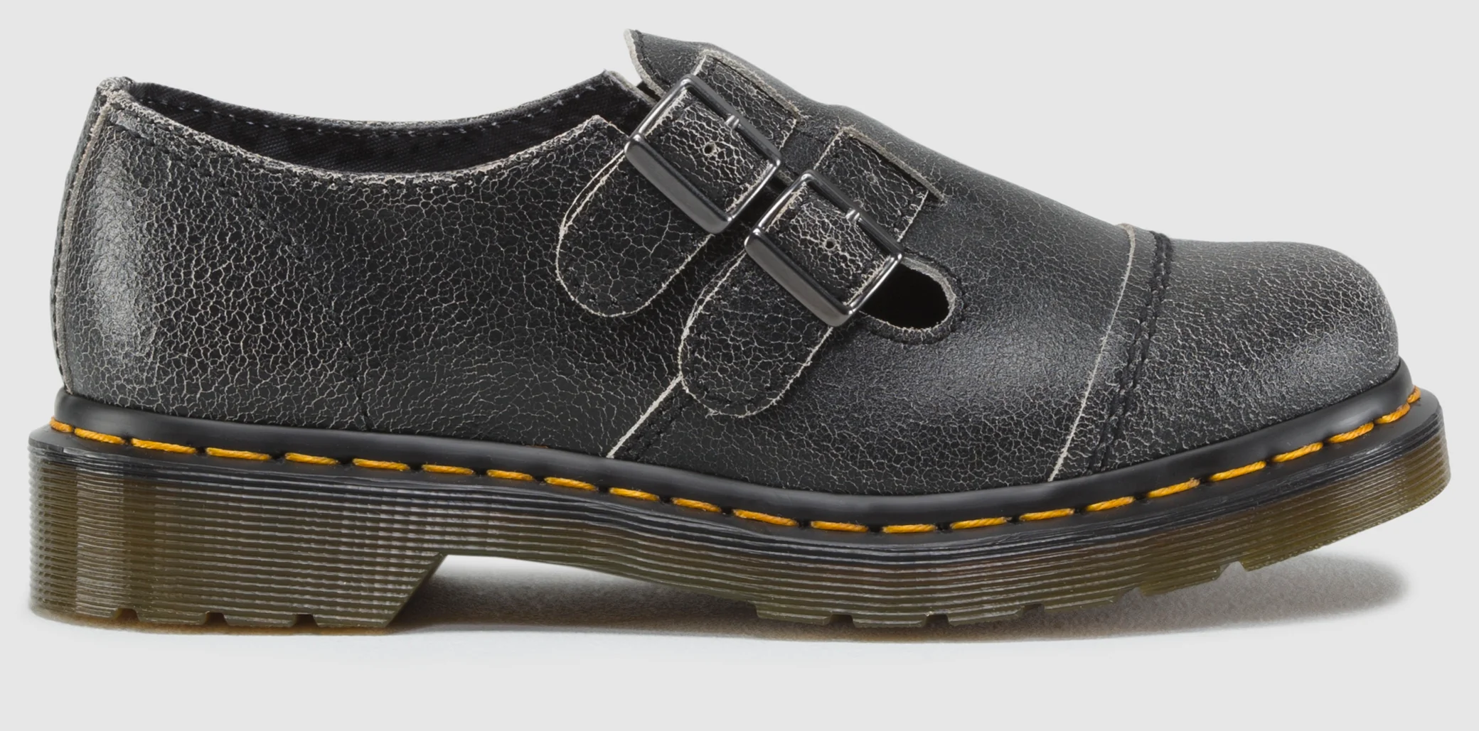 Susy Black+White Cristal Suede Mary Jane Shoe - Image 5