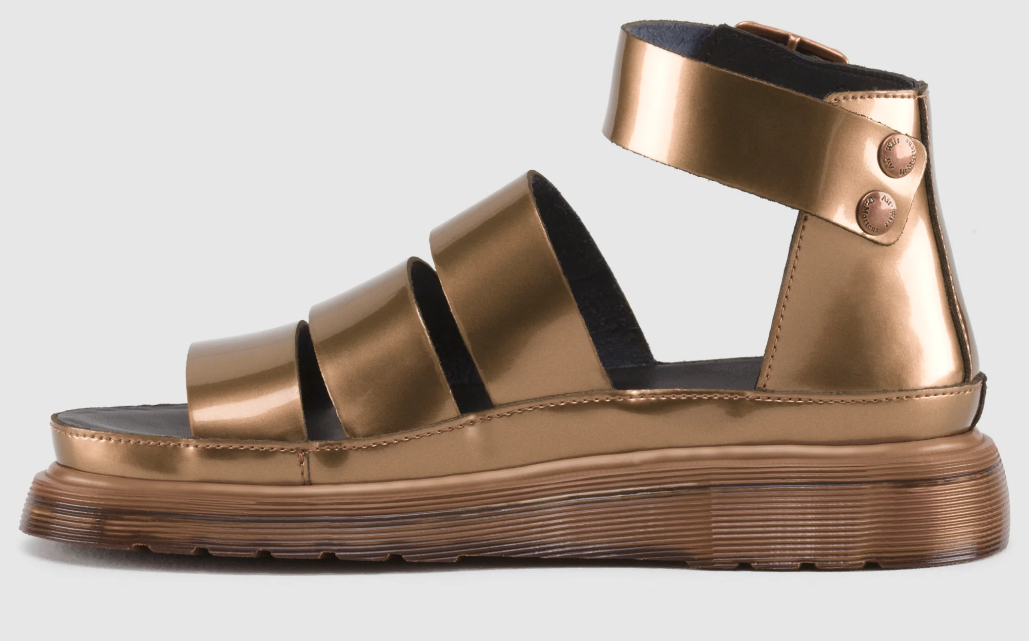Clarissa Copper Spectra Patent Sandal - Image 5