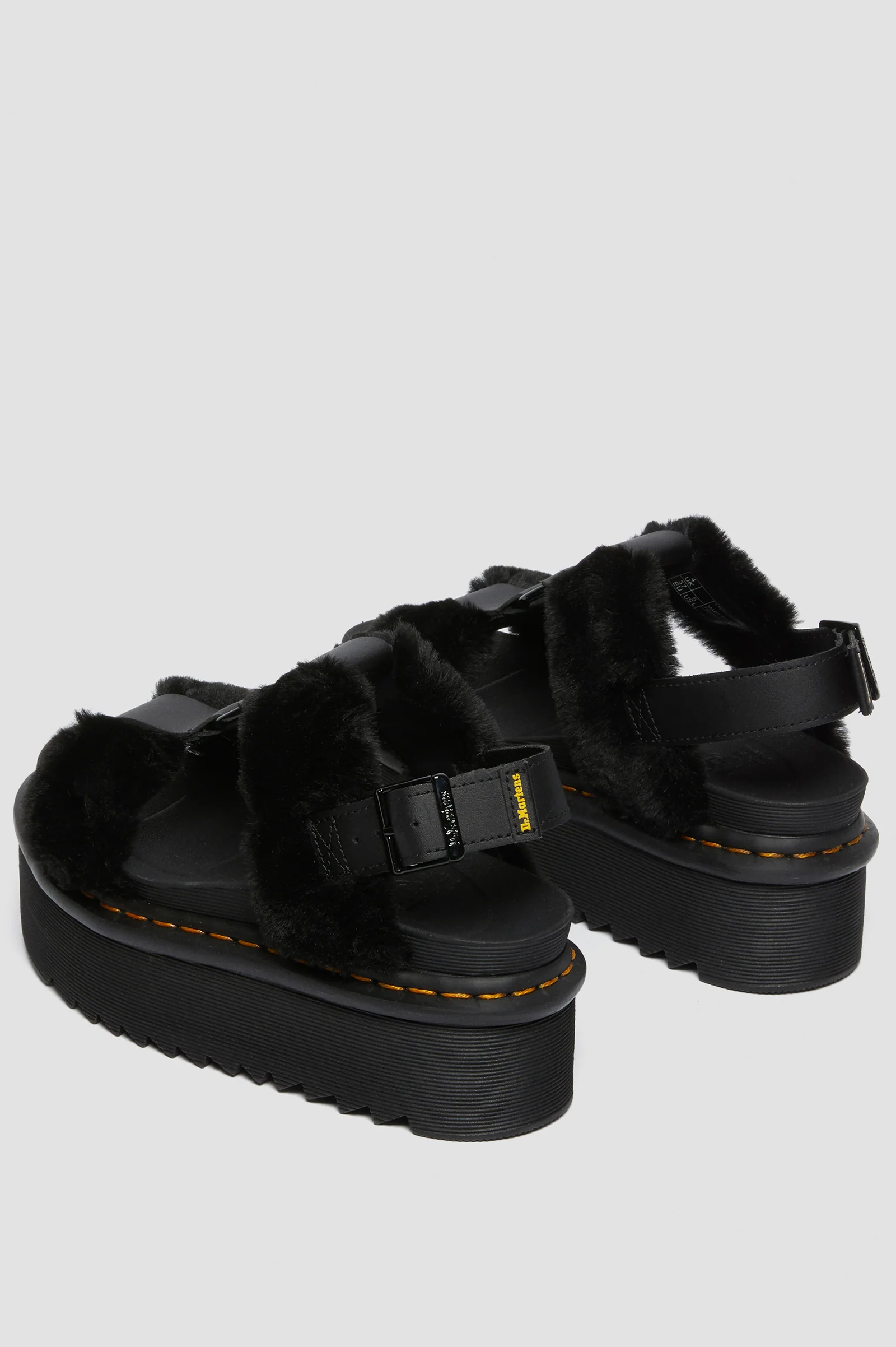 Francis Fluffy Platform Sandals - Image 4