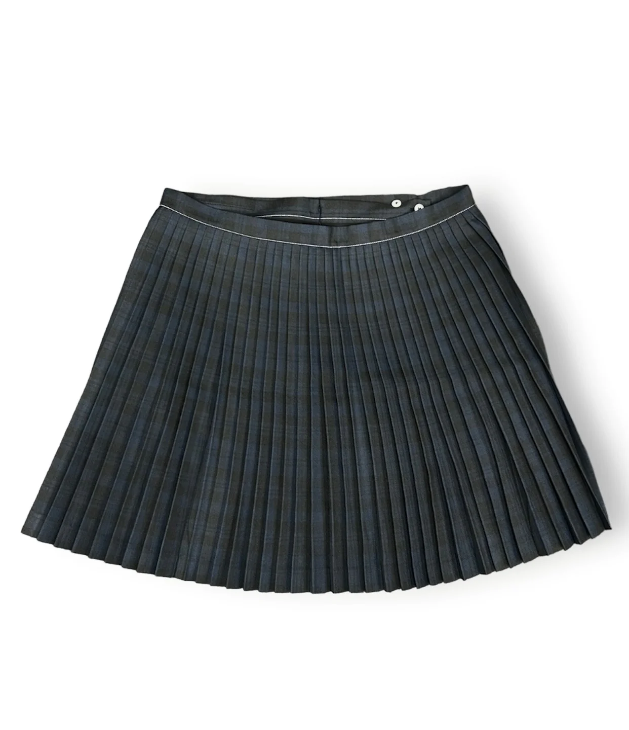 Fred Perry Black X Le Kilt Tonal Tartan Tennis Skirt - Image 2