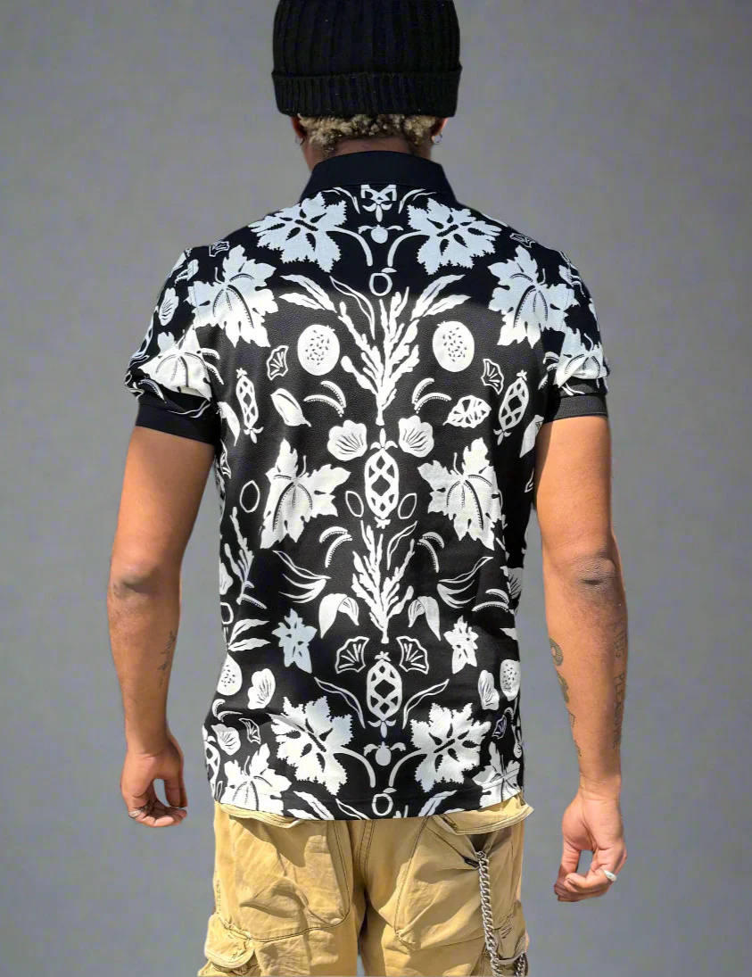 Fred Perry Botanical Print Polo Shirt - Image 2