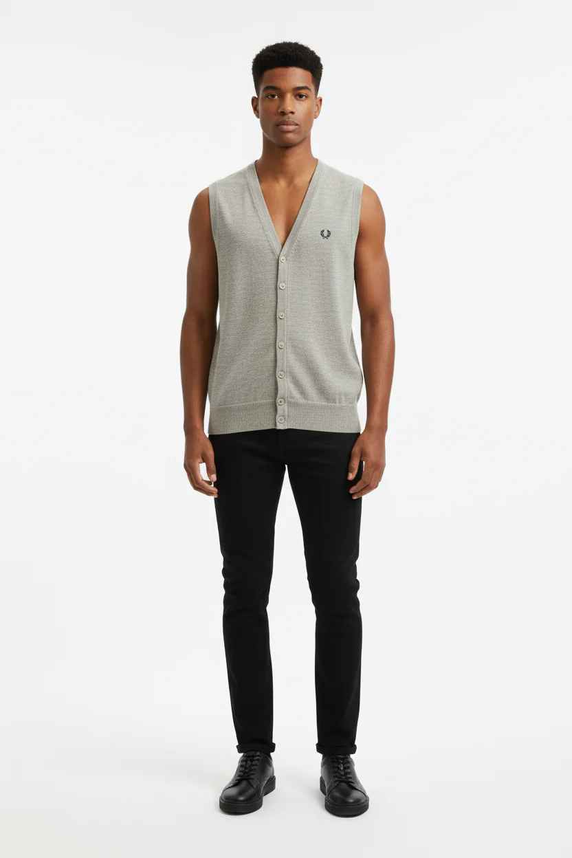 Fred Perry Button Down Vest