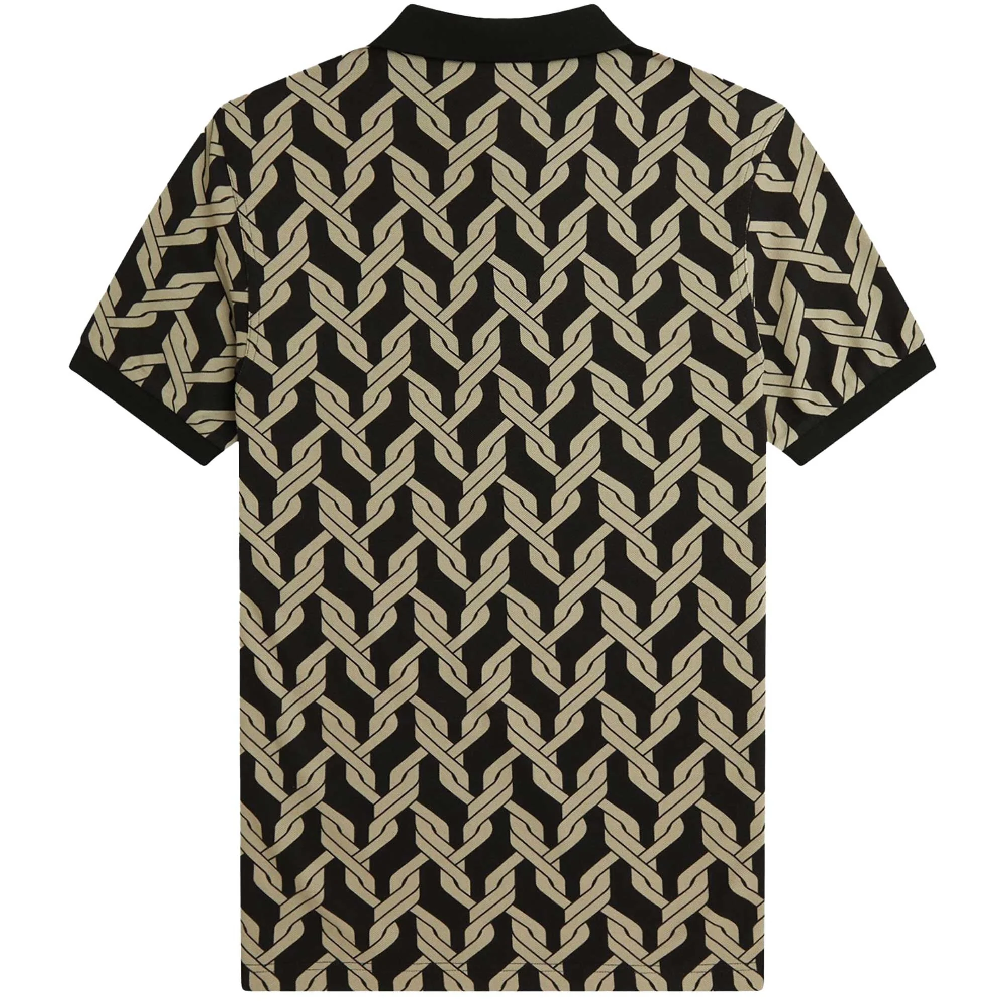 Fred Perry Cable Knit Print Polo Shirt - Image 3