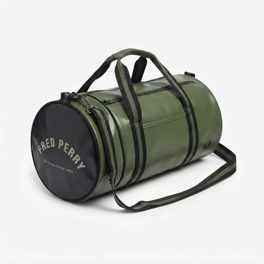 Fred Perry Classic Bag LrlwrthGreen/Blk - Image 2