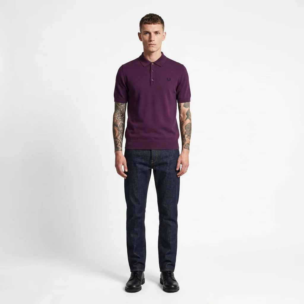 Fred Perry Cotton Knitted Shirt - Image 3