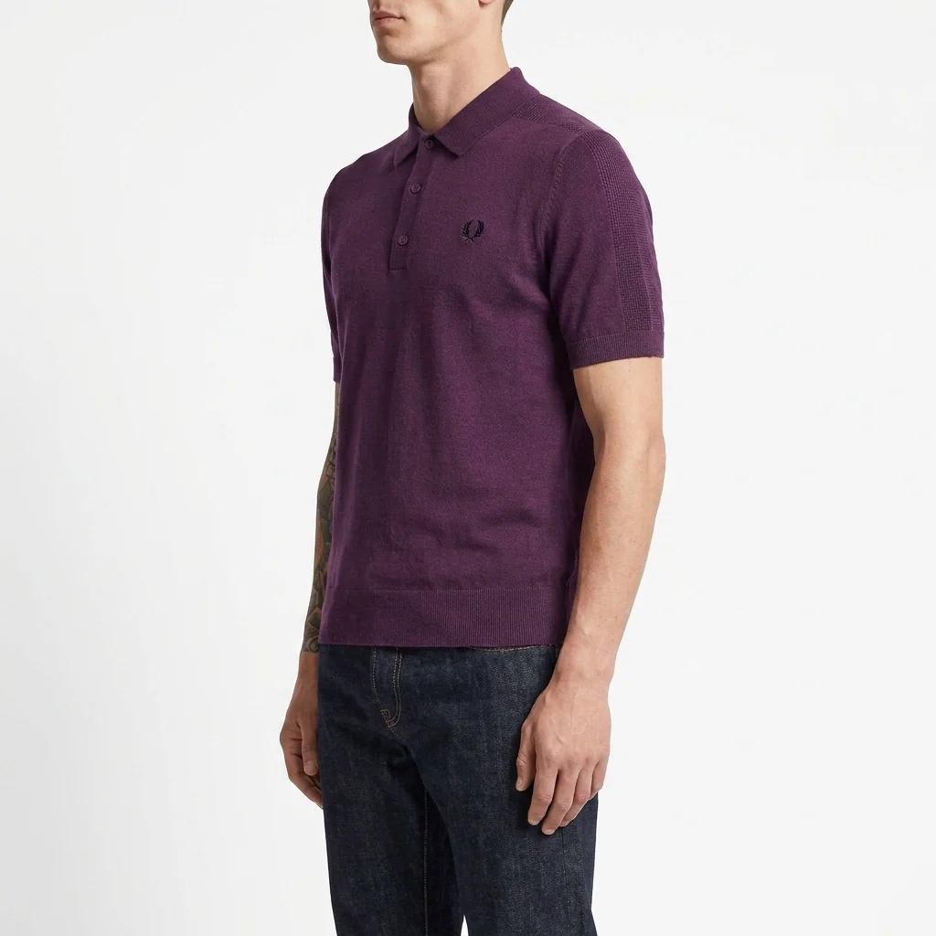 Fred Perry Cotton Knitted Shirt - Image 4