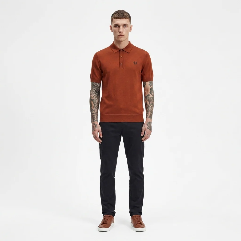 Fred Perry Cotton Knitted Shirt - Image 3