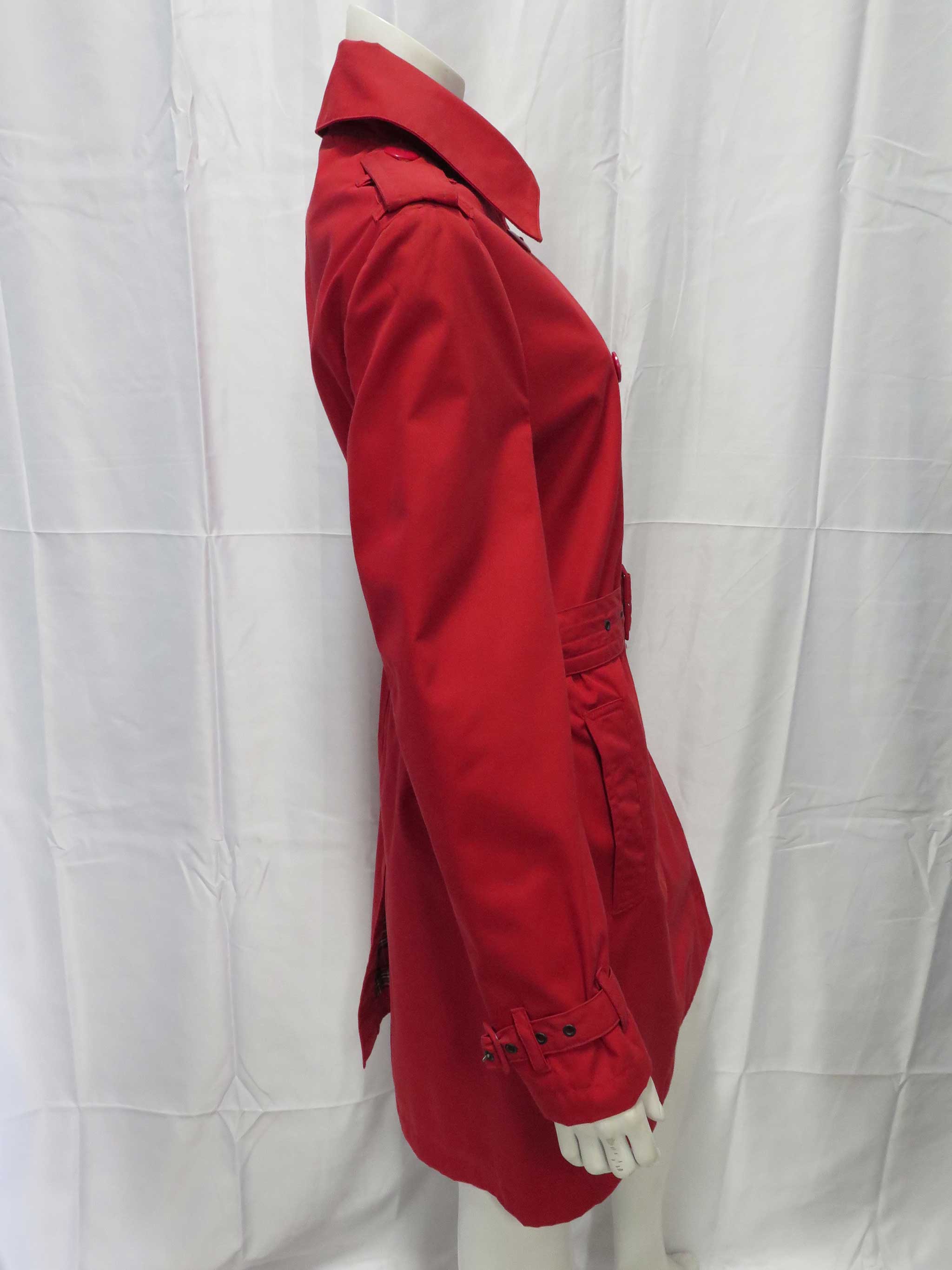 Double Breasted Coat (Red) - Image 3