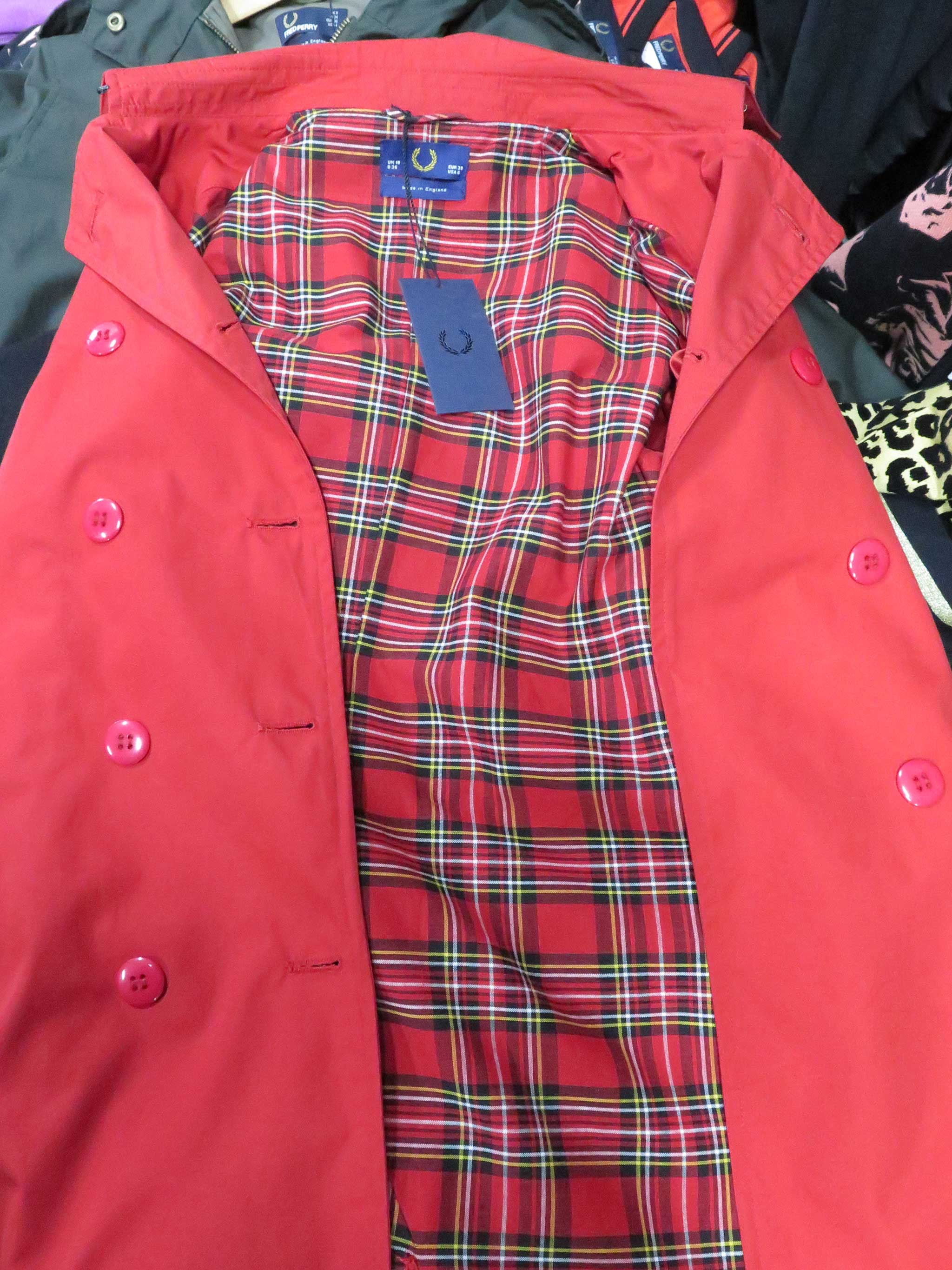 Double Breasted Coat (Red) - Image 5