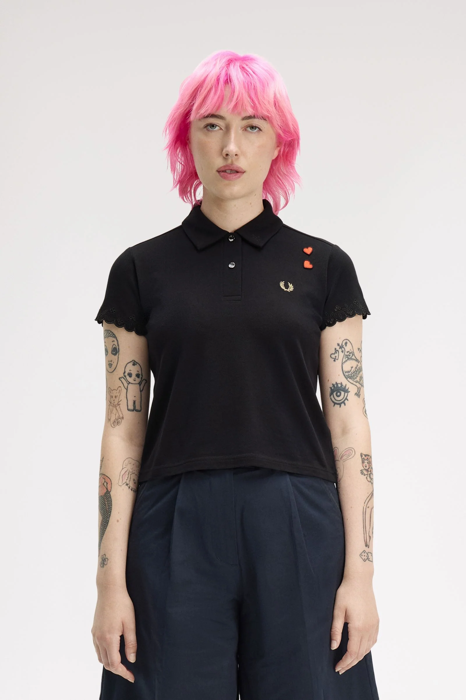 Fred Perry Embroidered Detail Polo Shirt