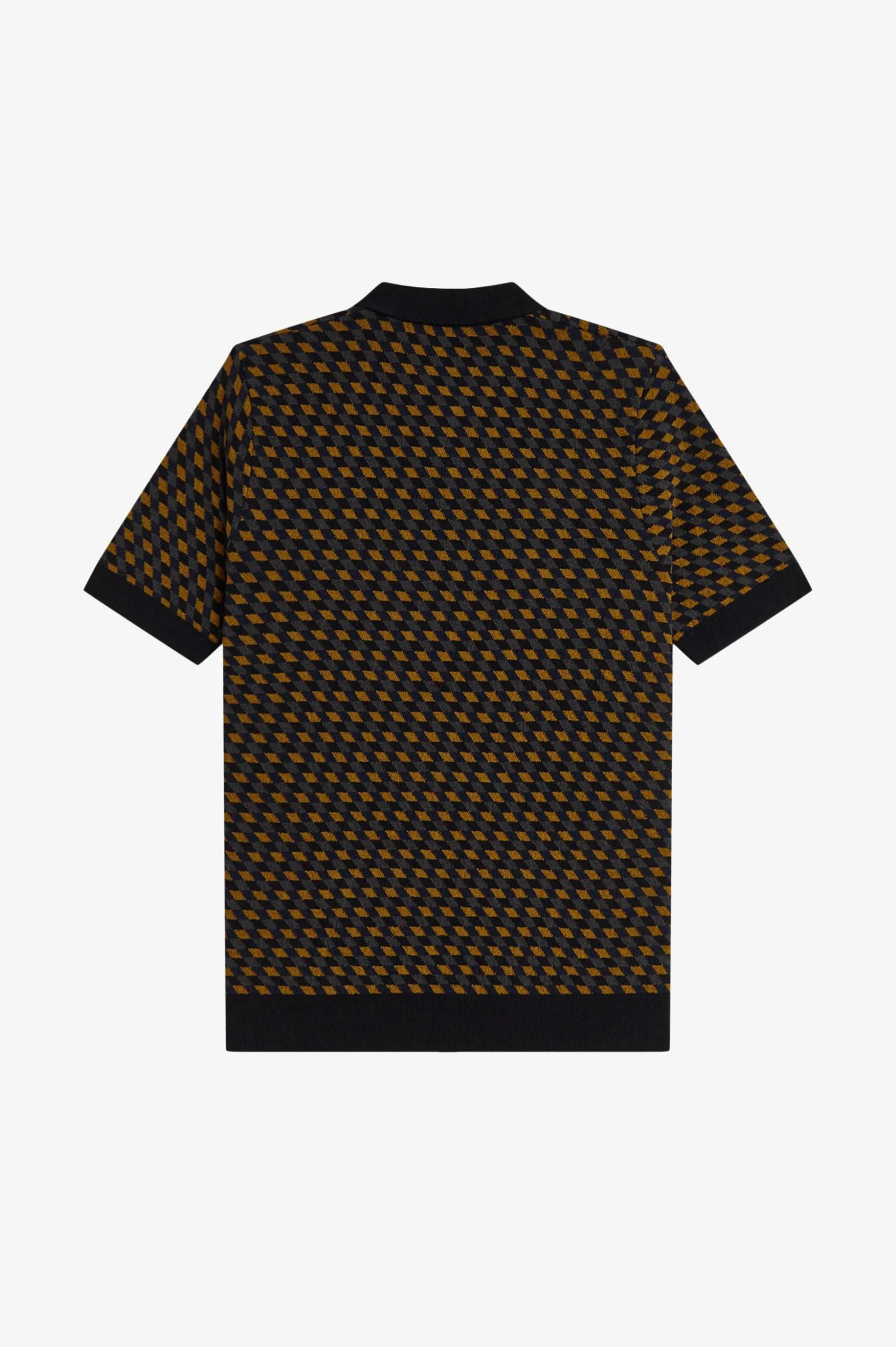 Fred Perry Geometric Knitted Shirt - Image 4