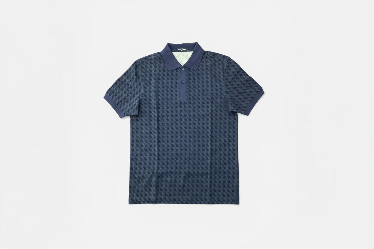 Fred Perry Slanted Geo Printed Shirt - Image 2