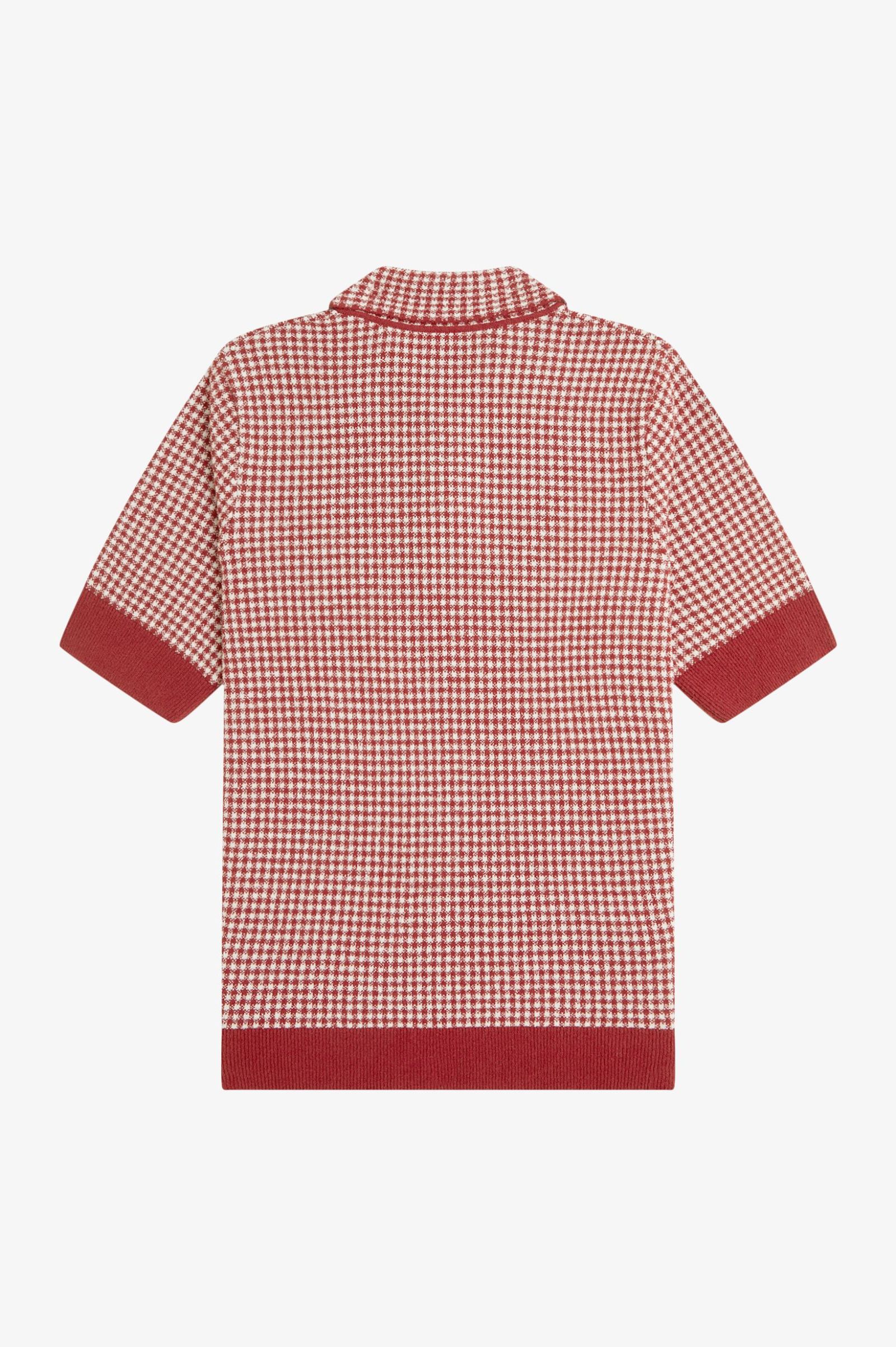Fred Perry Gingham Knitted Shirt - Image 3