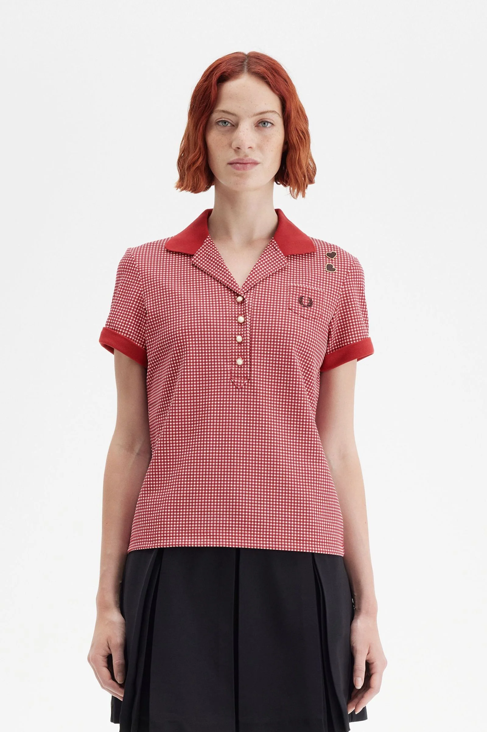 Fred Perry Gingham Knitted Shirt - Image 6