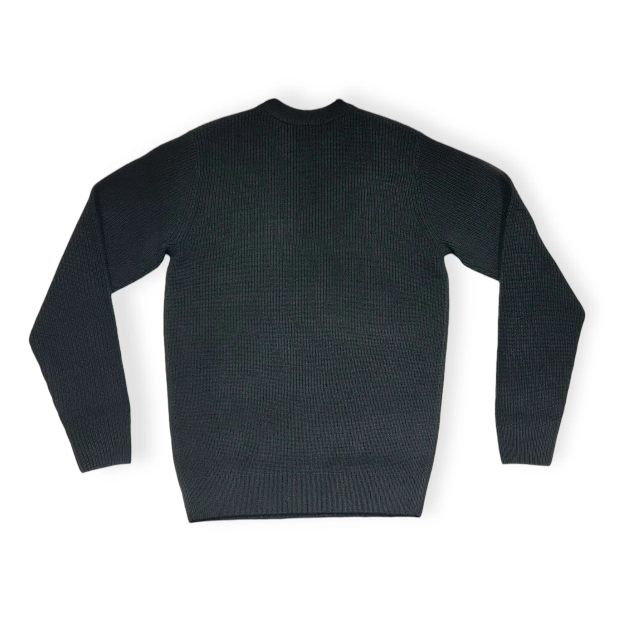 Fred Perry Lambswool Jumper Black - Image 2