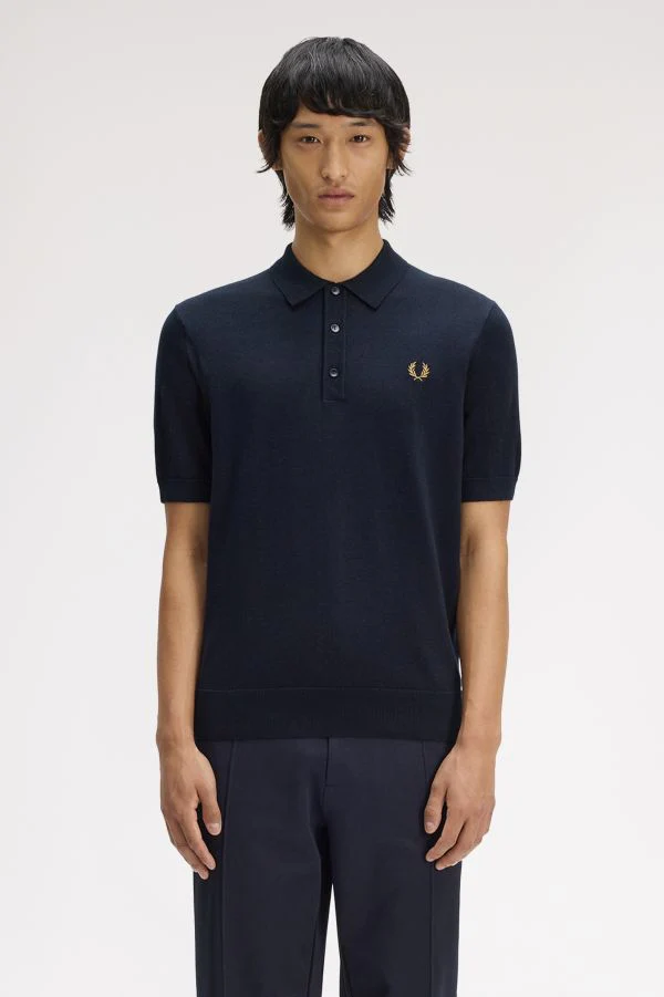 Fred Perry Long Staple Cotton Knitted Shirt