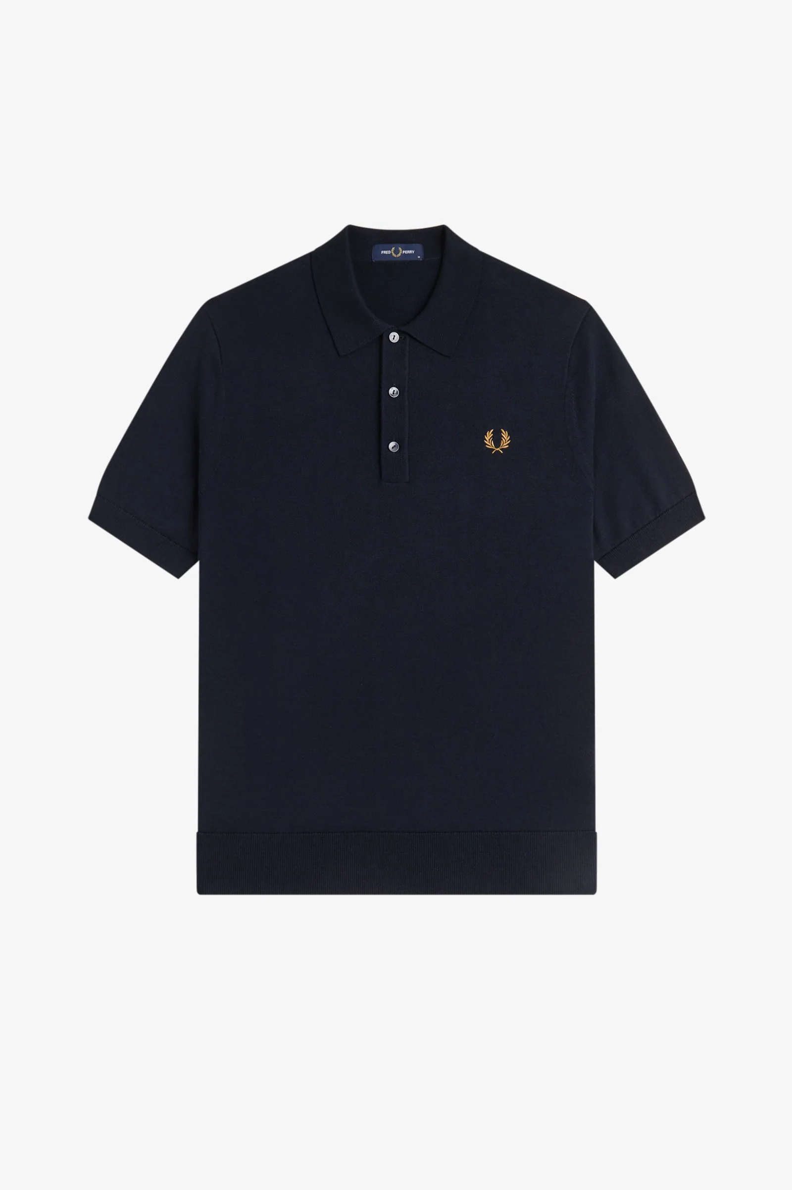 Fred Perry Long Staple Cotton Knitted Shirt - Image 3