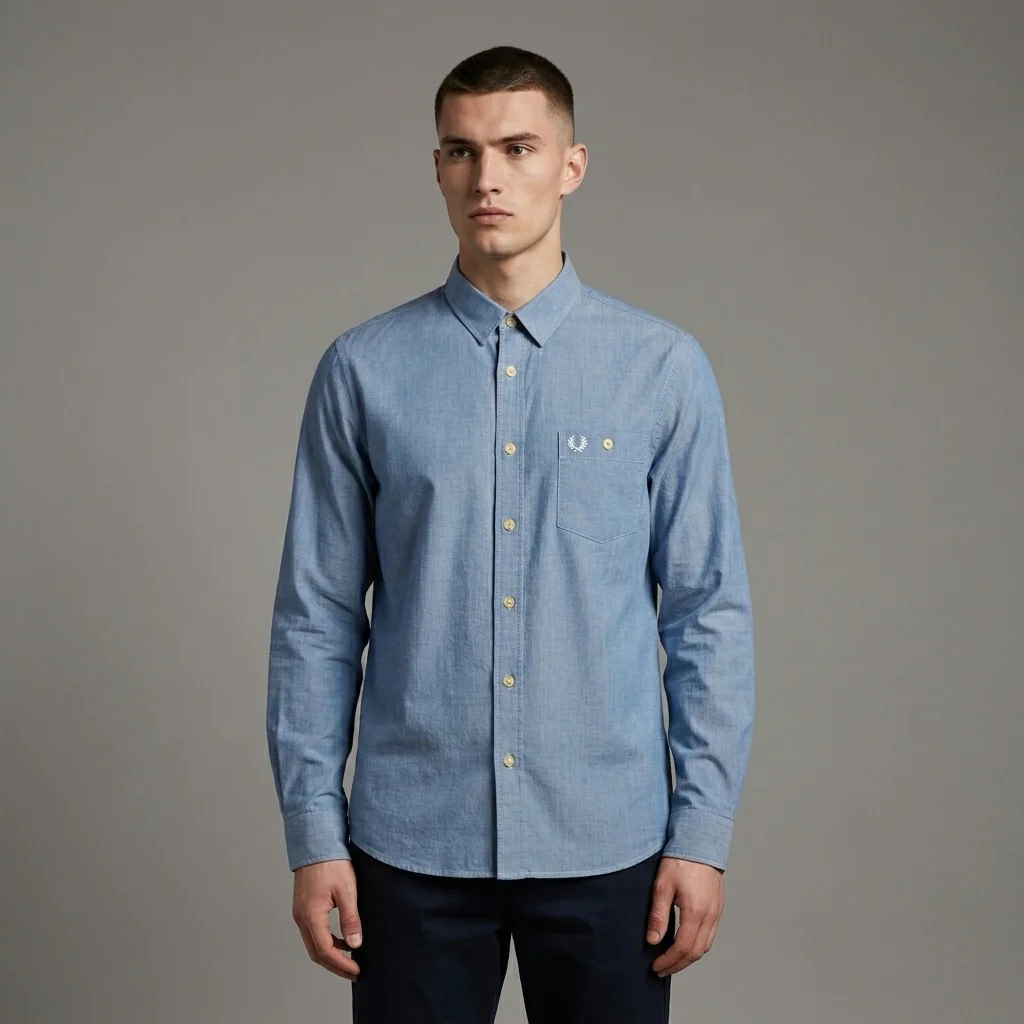 Fred Perry M2325 Concealed Tipped Trim Shirt - Image 2