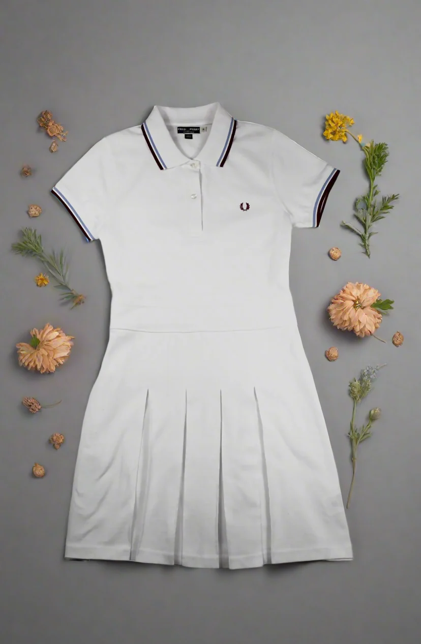 Fred Perry Pleated Pique Tennis Dress