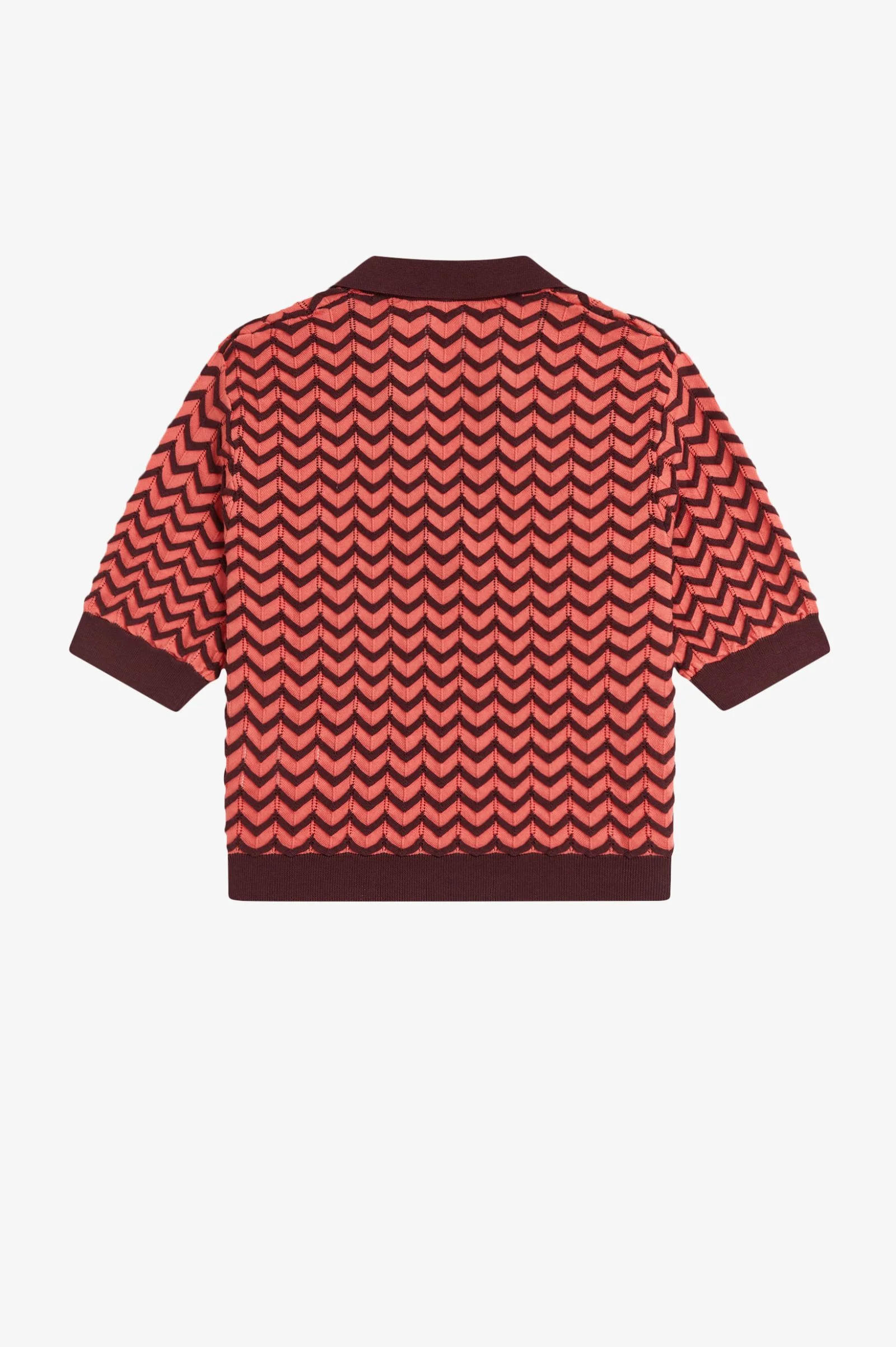 Fred Perry Pointelle Knitted Shirt - Image 4