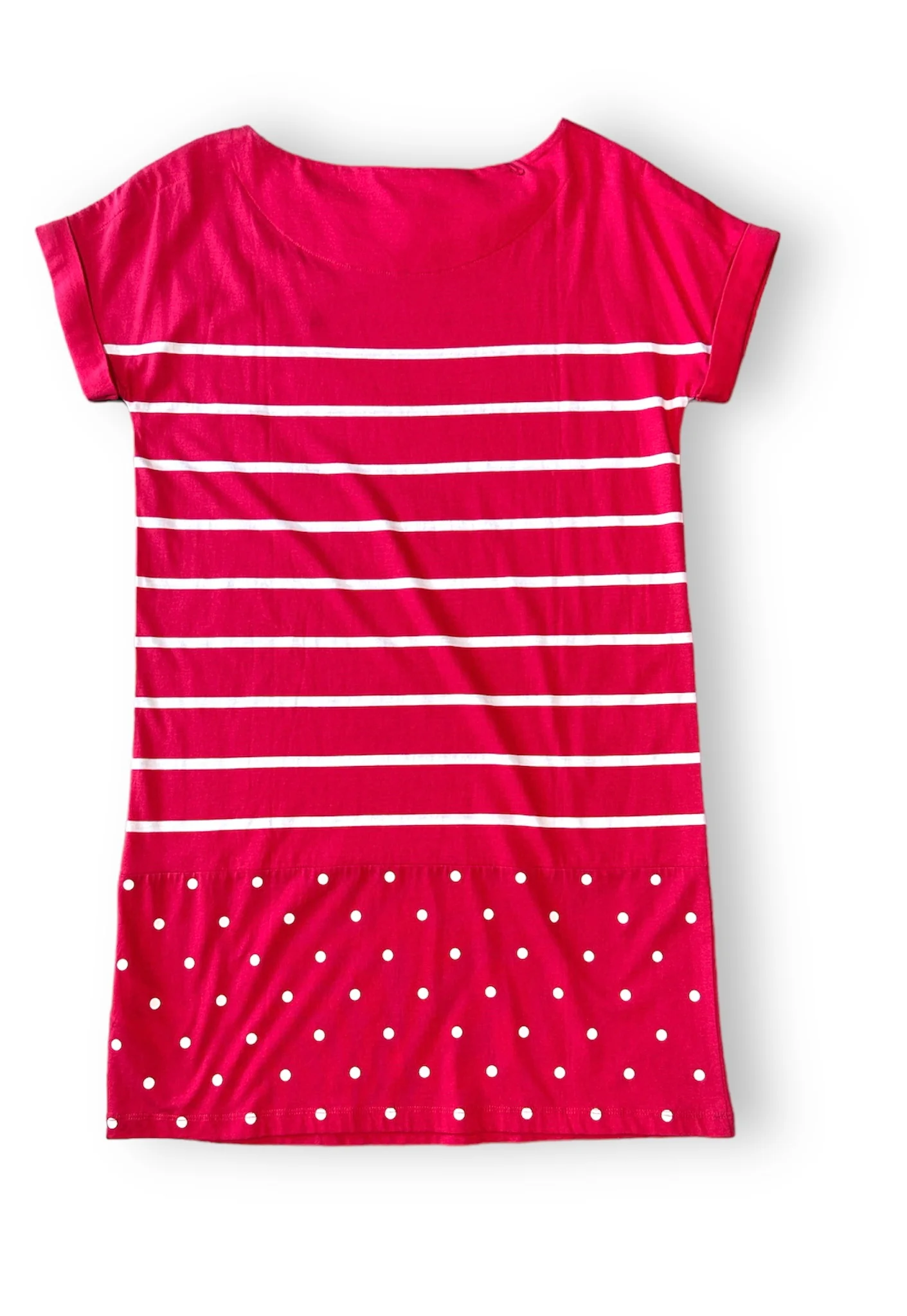 Fred Perry Polka Dot & Stripe Jersey Dress - Image 2