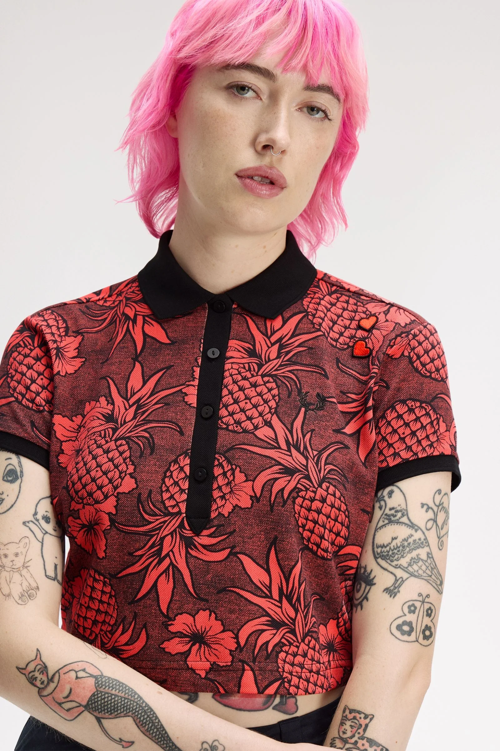 Fred Perry Printed Polo Shirt - Image 2