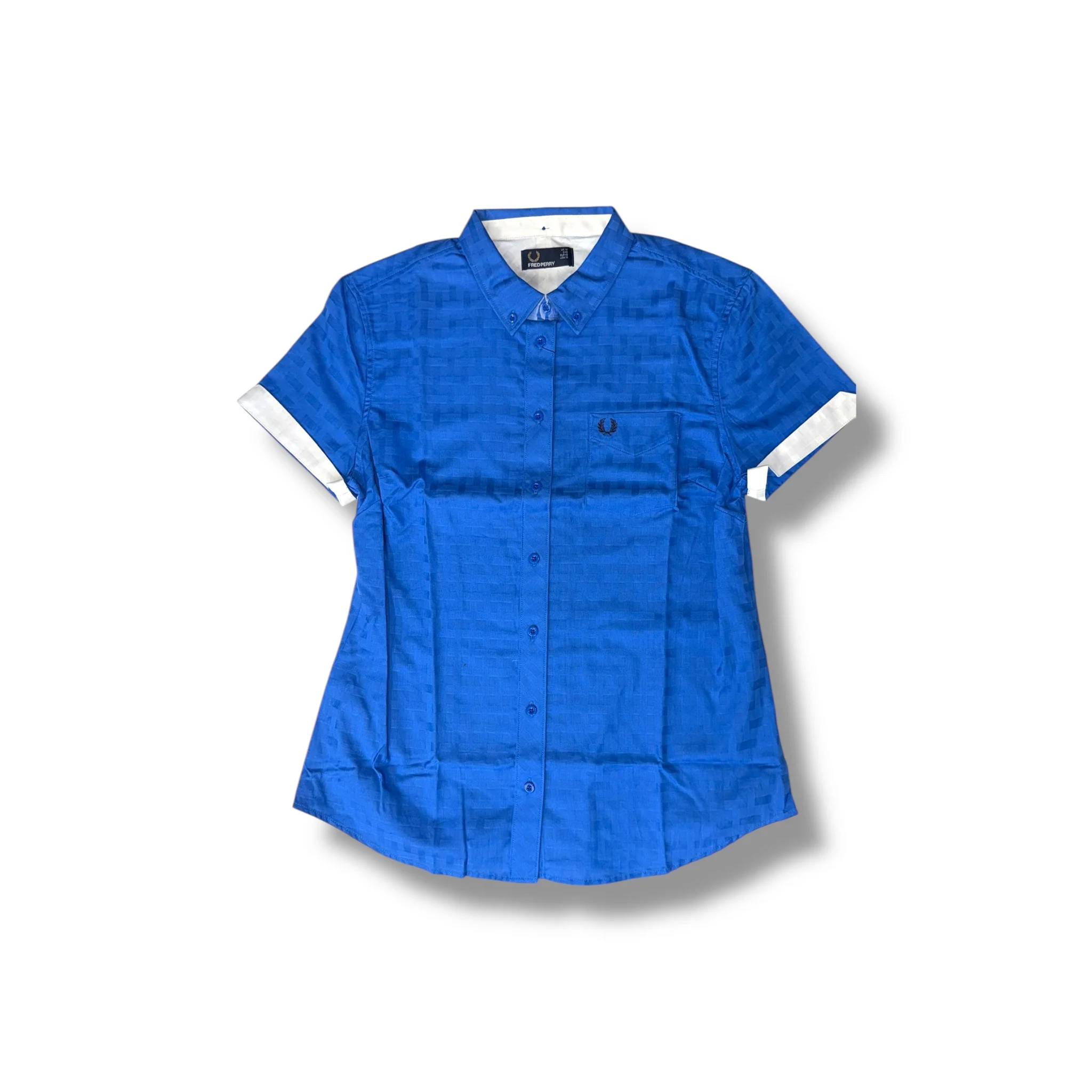 Fred Perry Refresher Blue Gingham Shirt - Image 2