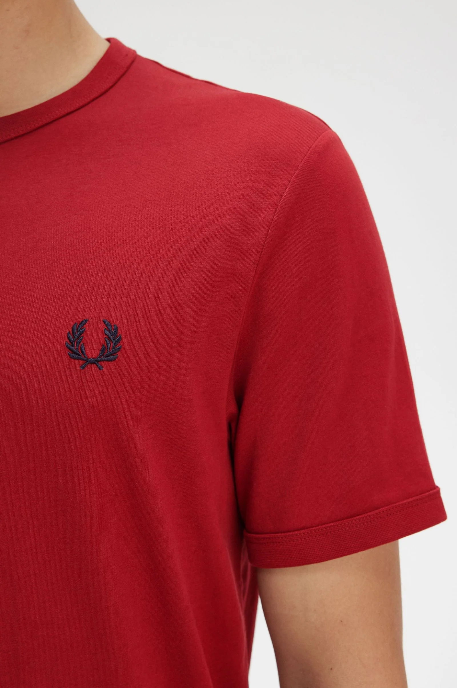 Fred Perry Burnt Red Ringer T-Shirt - Image 2